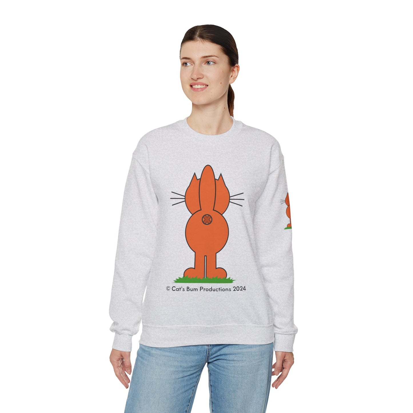 Ginger Cat's Bum: Unisex Heavy Blend™ Crewneck Sweatshirt