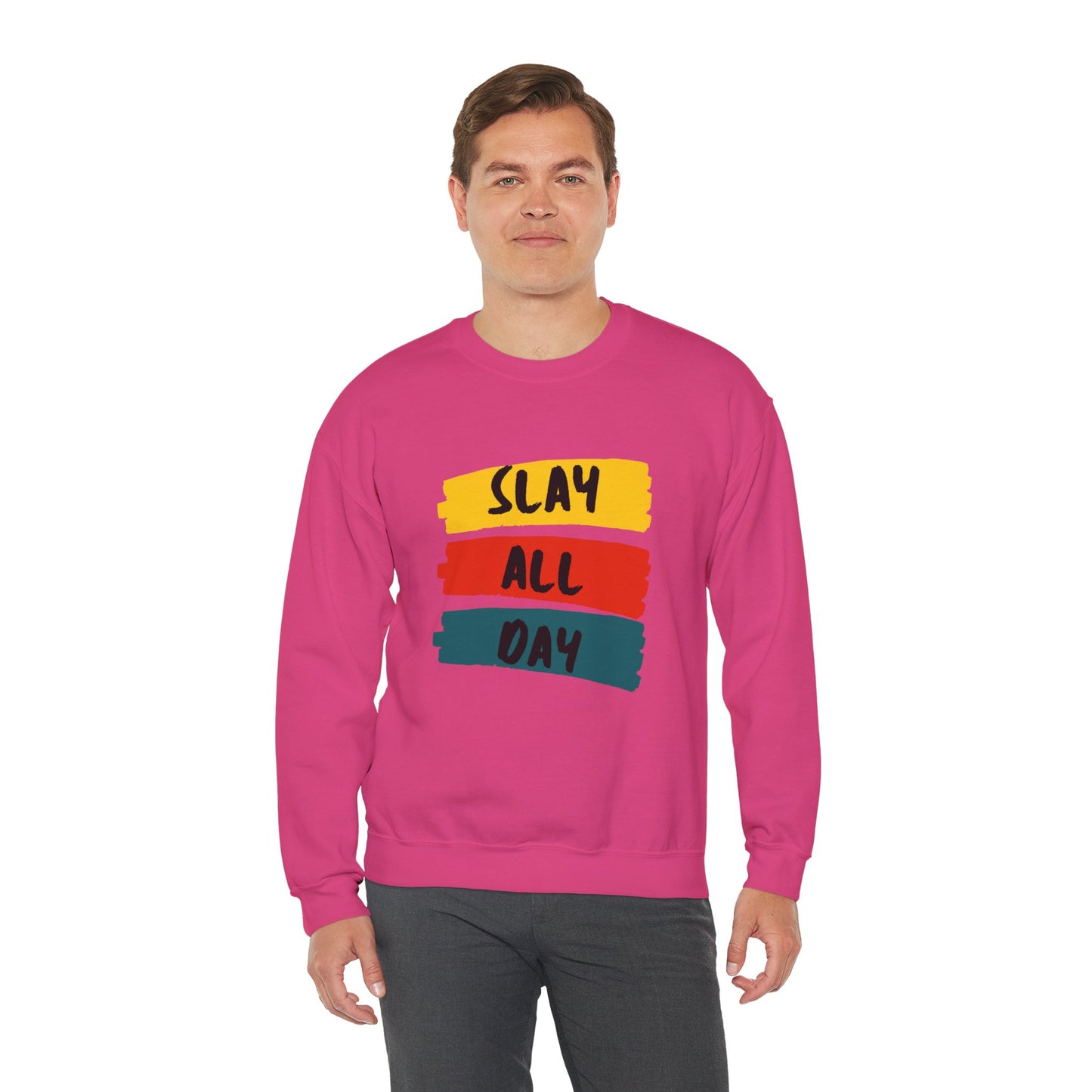 SLAY ALL DAY! Unisex Heavy Blend™ Crewneck Sweatshirt