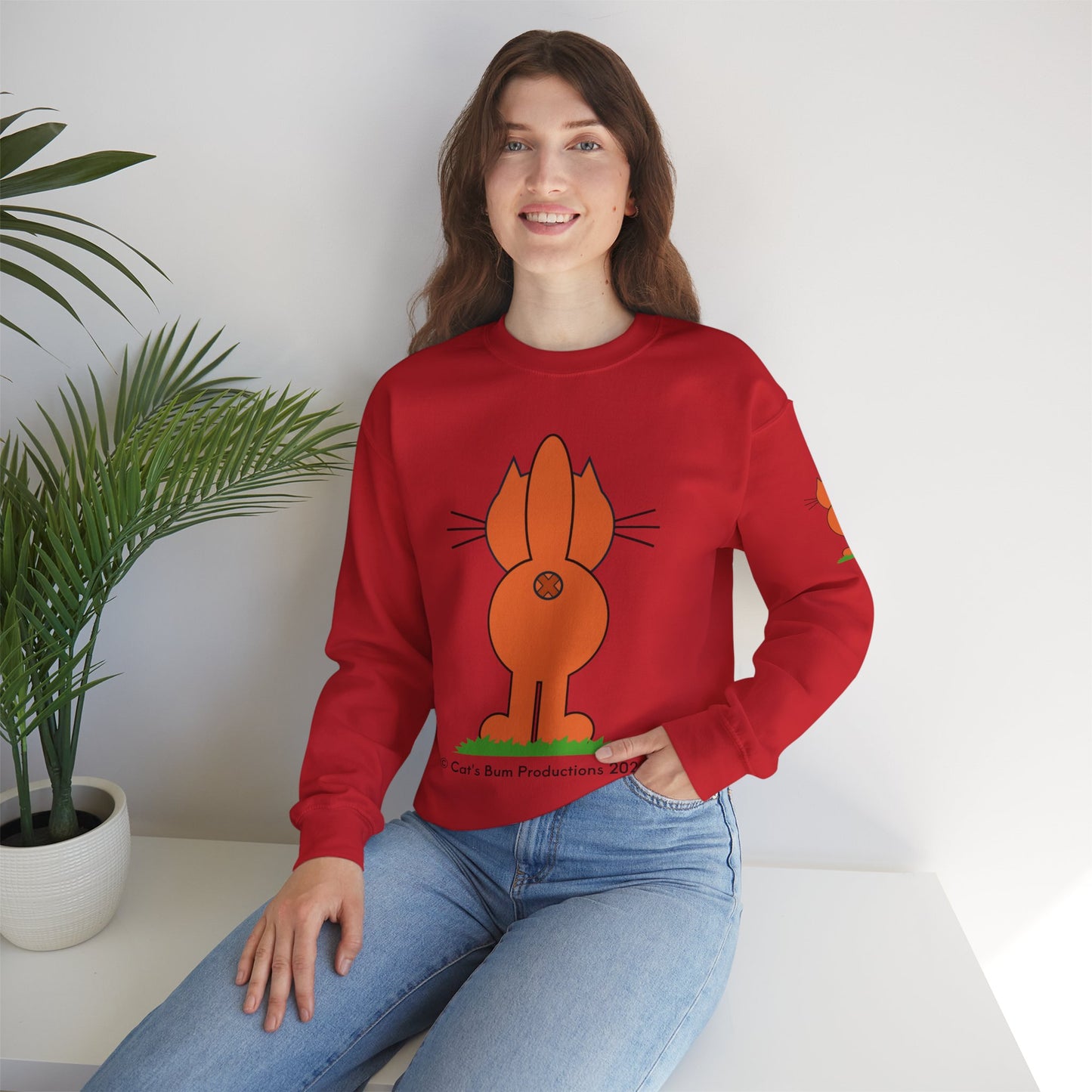 Ginger Cat's Bum: Unisex Heavy Blend™ Crewneck Sweatshirt