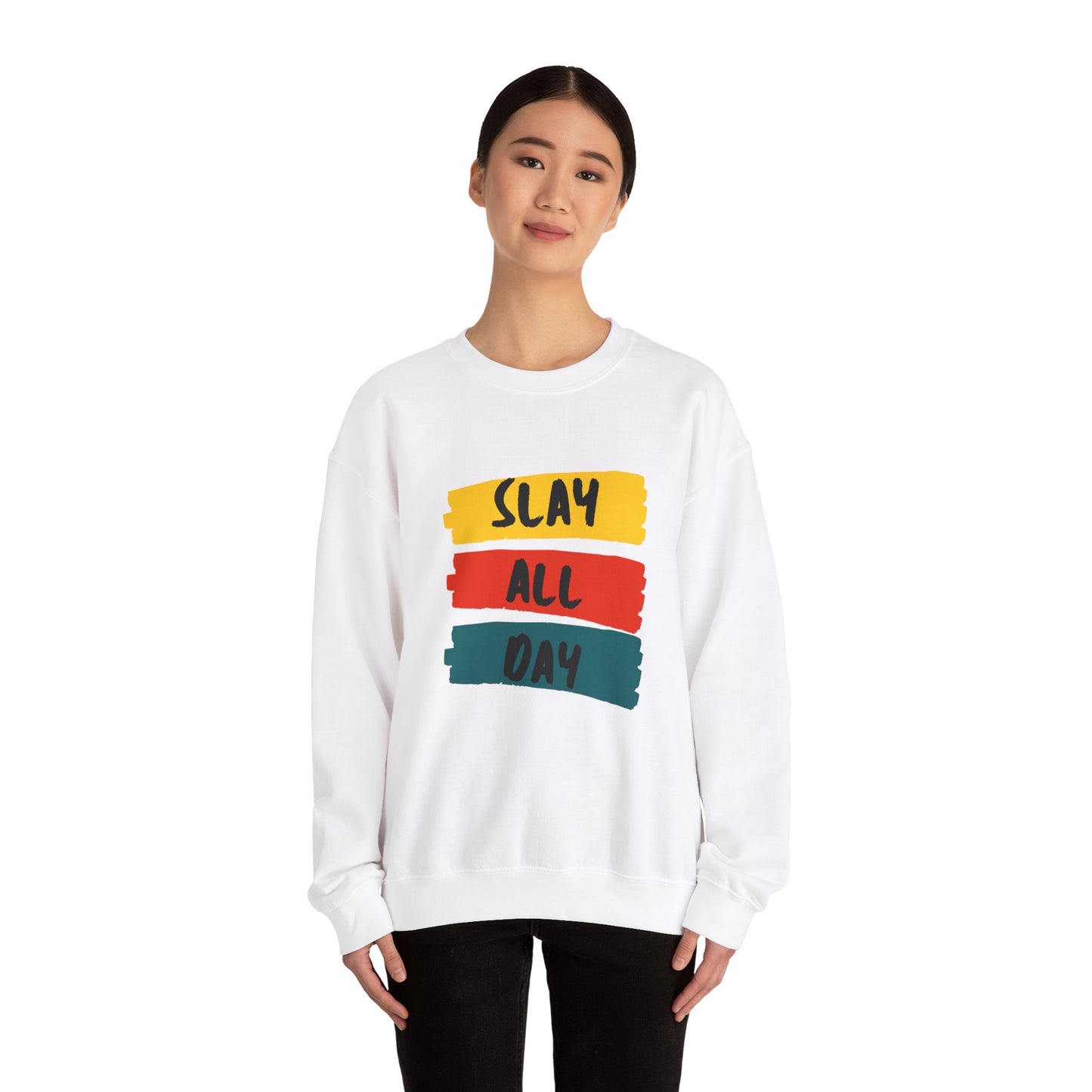 SLAY ALL DAY! Unisex Heavy Blend™ Crewneck Sweatshirt