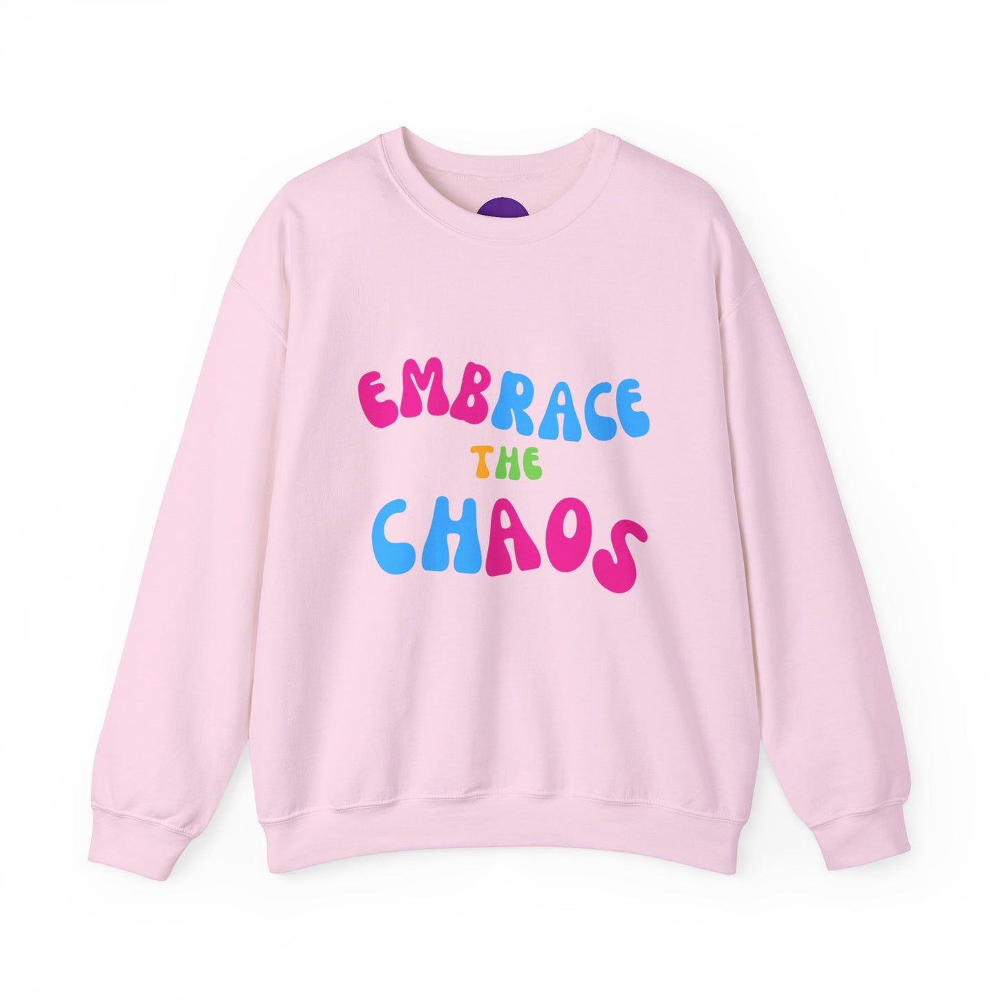 EMBRACE THE CHAOS! Unisex Heavy Blend™ Crewneck Sweatshirt