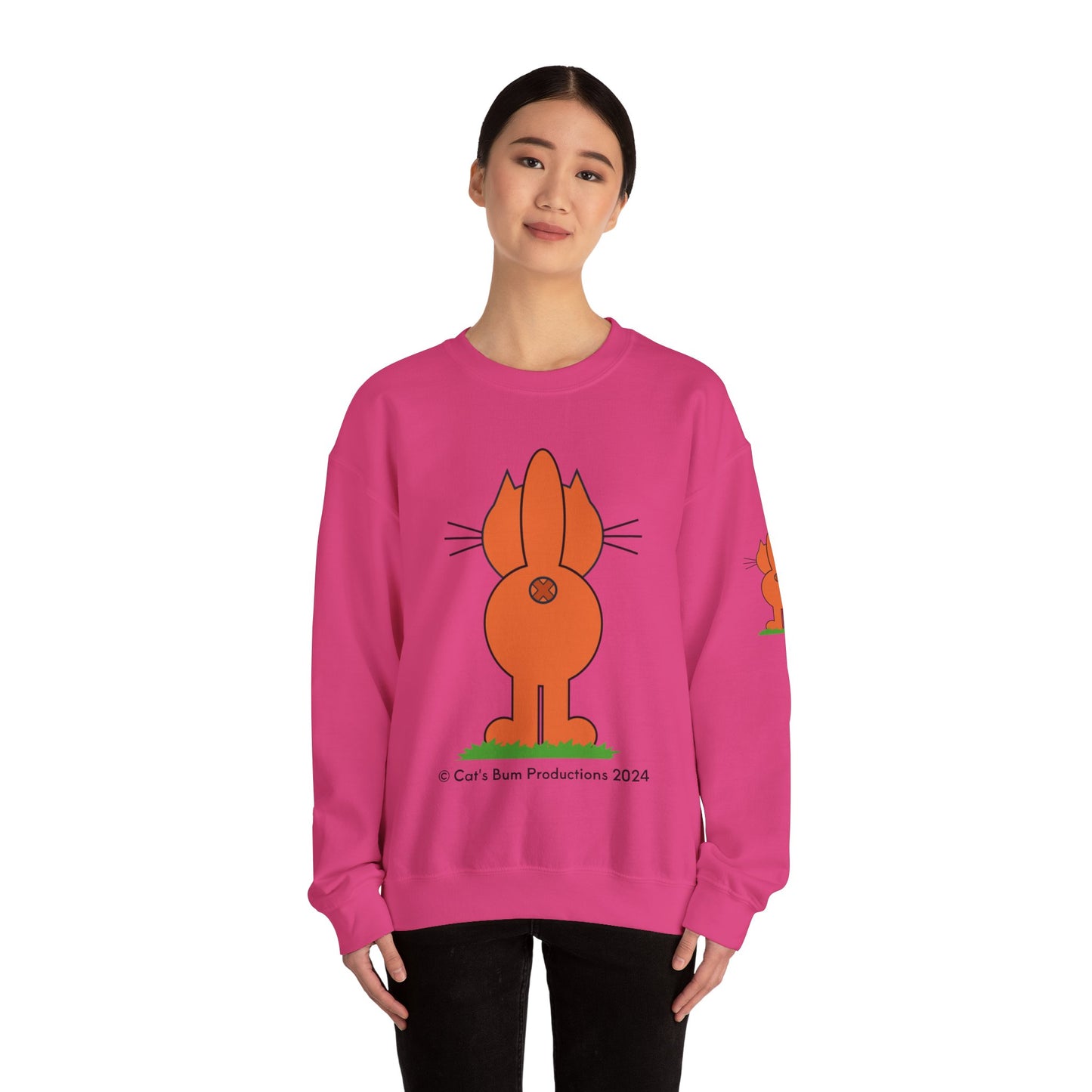 Ginger Cat's Bum: Unisex Heavy Blend™ Crewneck Sweatshirt