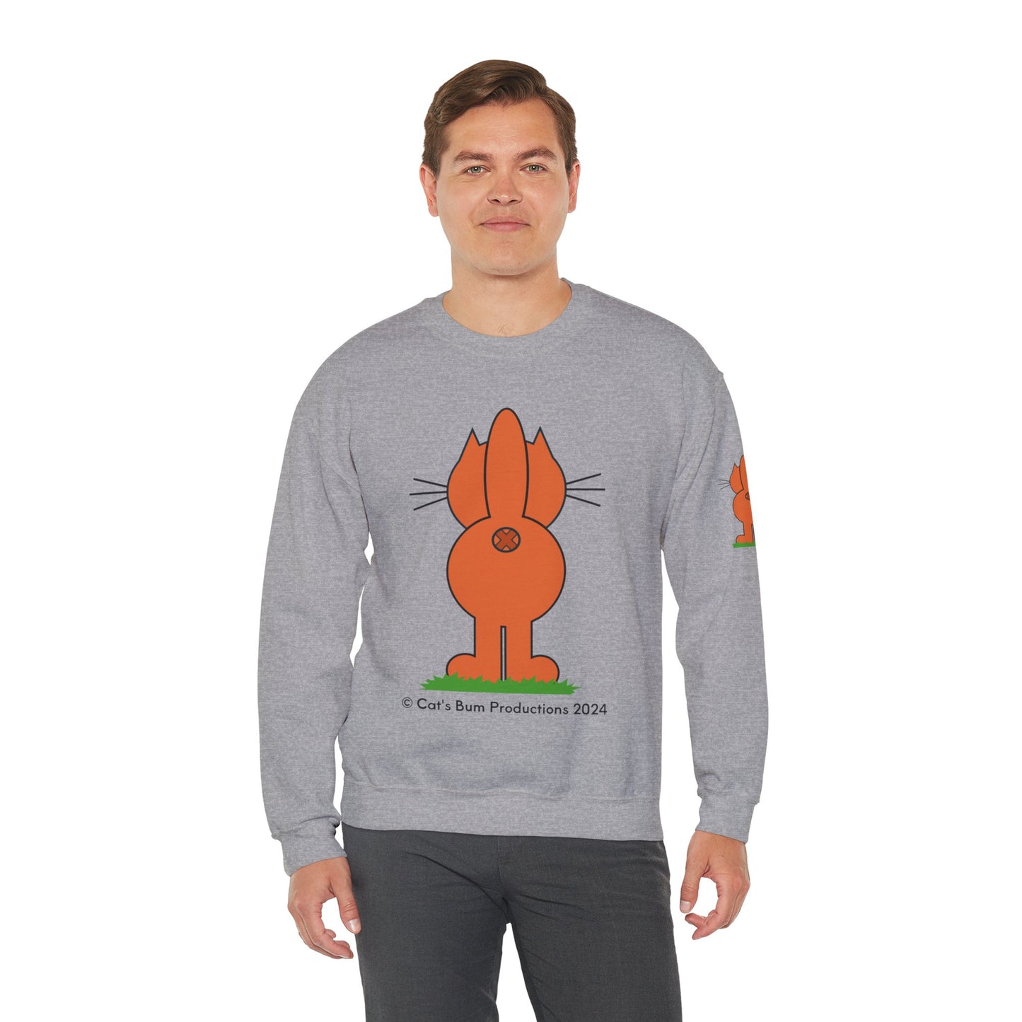 Ginger Cat's Bum: Unisex Heavy Blend™ Crewneck Sweatshirt