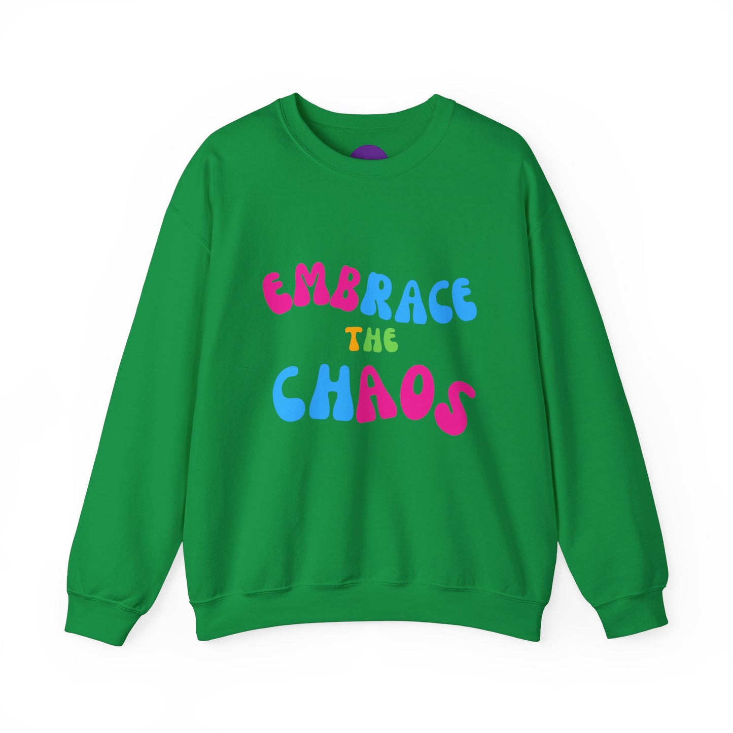 EMBRACE THE CHAOS! Unisex Heavy Blend™ Crewneck Sweatshirt