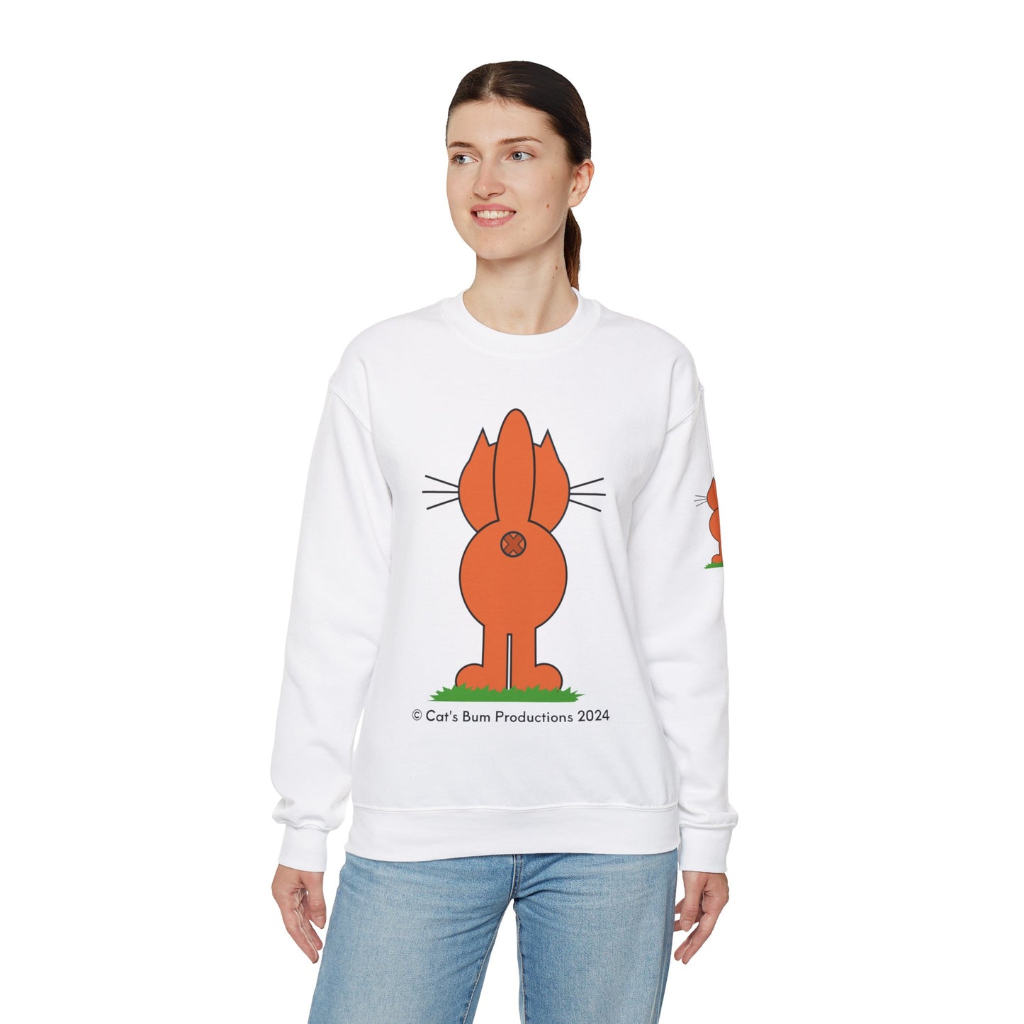 Ginger Cat's Bum: Unisex Heavy Blend™ Crewneck Sweatshirt