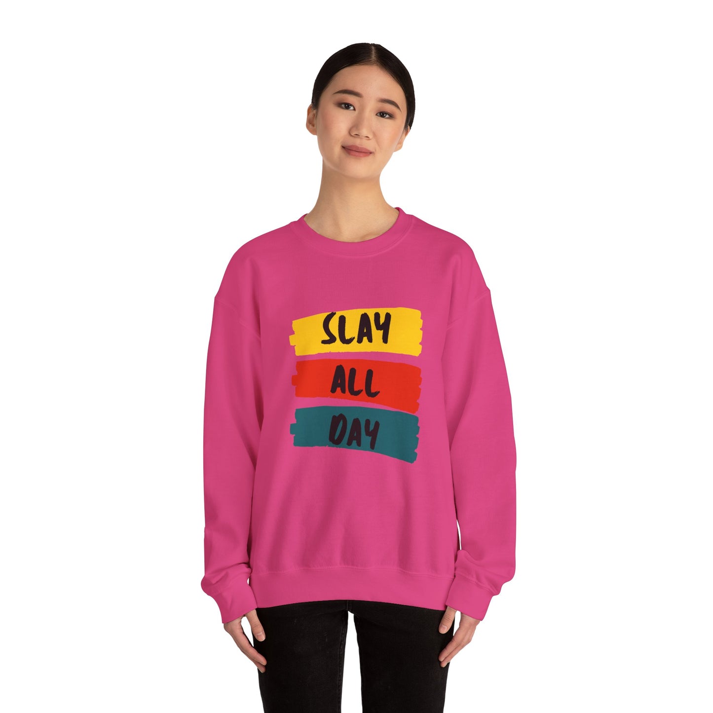 SLAY ALL DAY! Unisex Heavy Blend™ Crewneck Sweatshirt