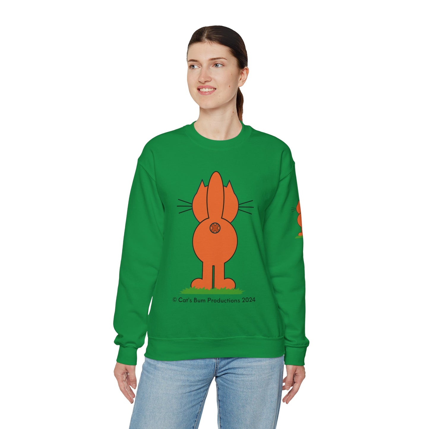 Ginger Cat's Bum: Unisex Heavy Blend™ Crewneck Sweatshirt