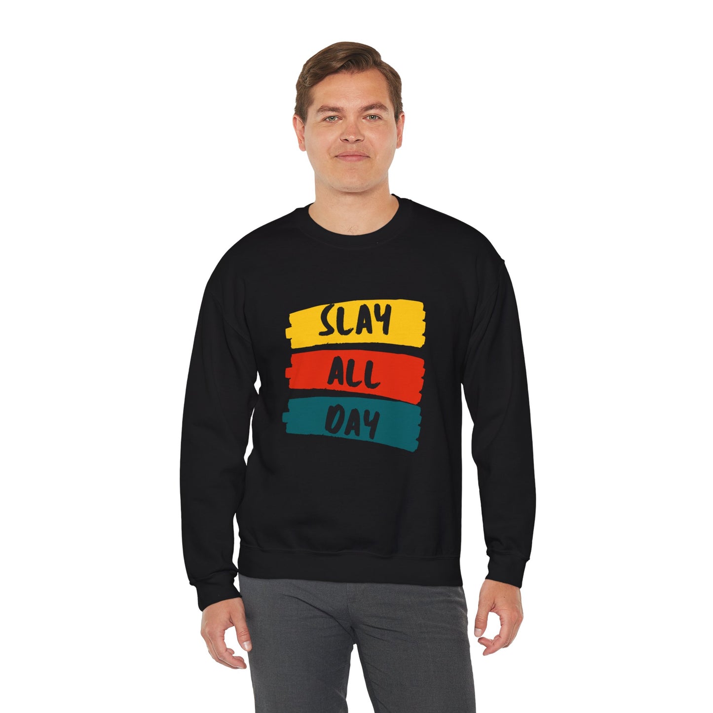 SLAY ALL DAY! Unisex Heavy Blend™ Crewneck Sweatshirt