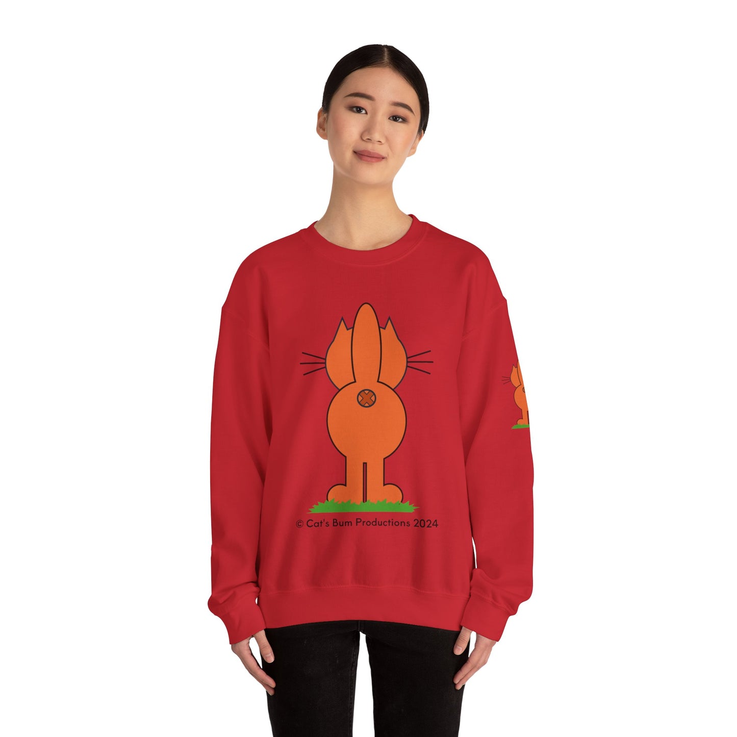 Ginger Cat's Bum: Unisex Heavy Blend™ Crewneck Sweatshirt