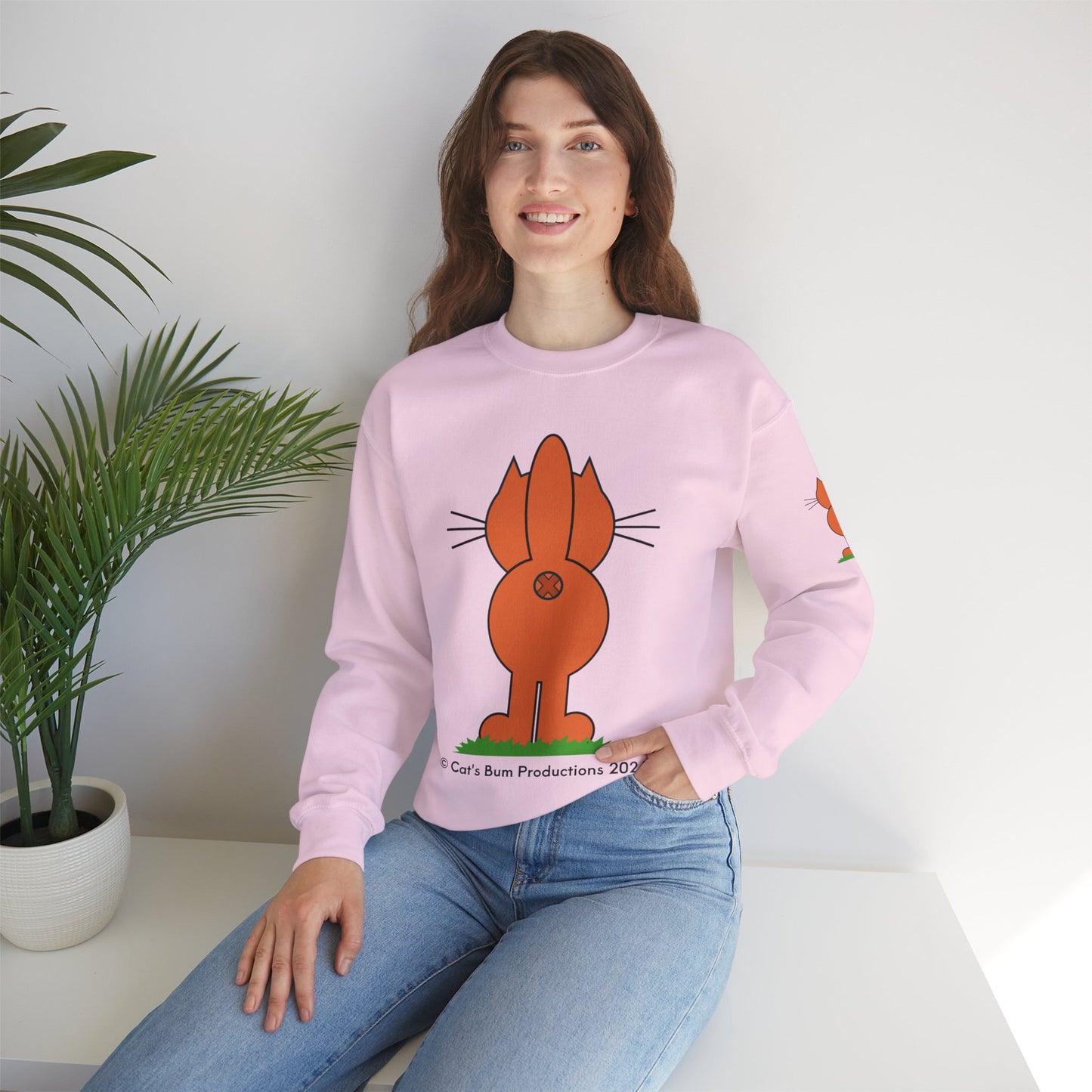 Ginger Cat's Bum: Unisex Heavy Blend™ Crewneck Sweatshirt
