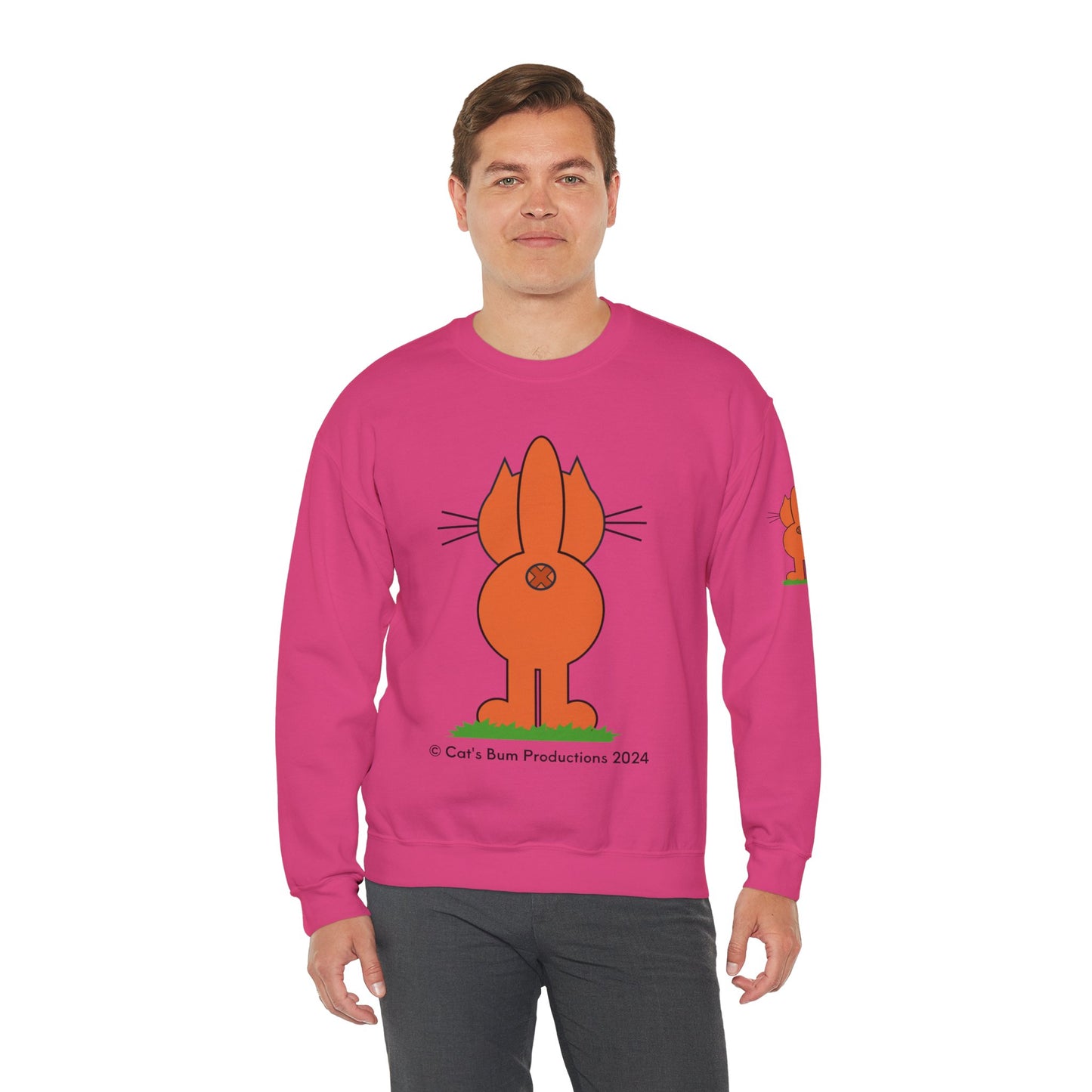 Ginger Cat's Bum: Unisex Heavy Blend™ Crewneck Sweatshirt