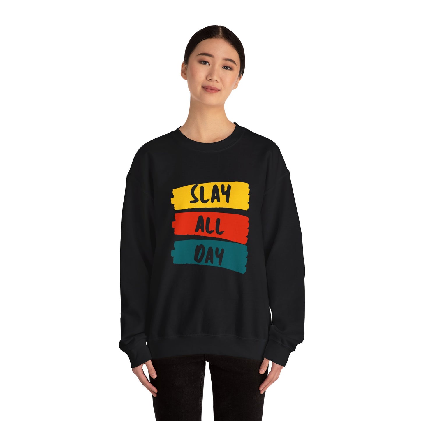 SLAY ALL DAY! Unisex Heavy Blend™ Crewneck Sweatshirt