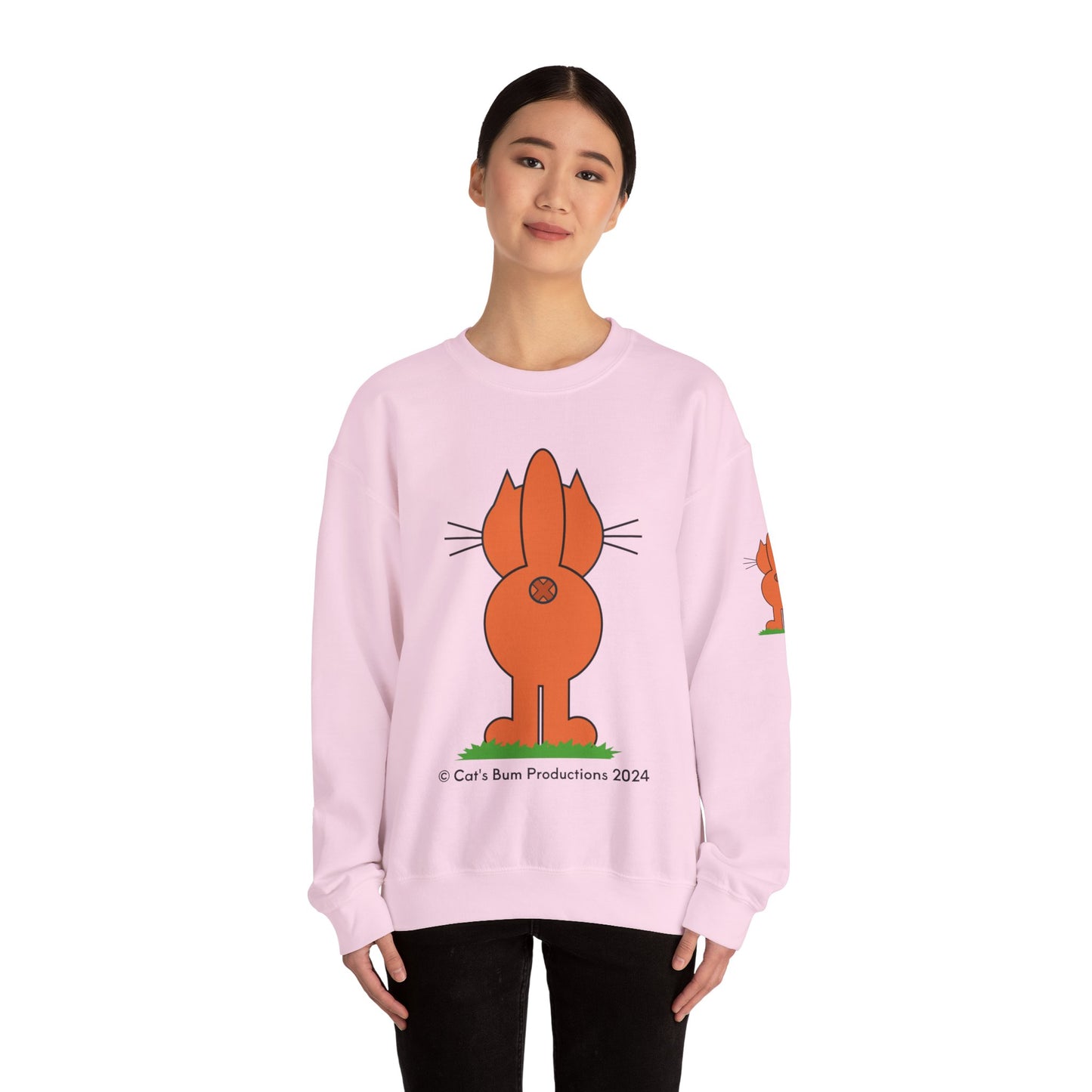 Ginger Cat's Bum: Unisex Heavy Blend™ Crewneck Sweatshirt