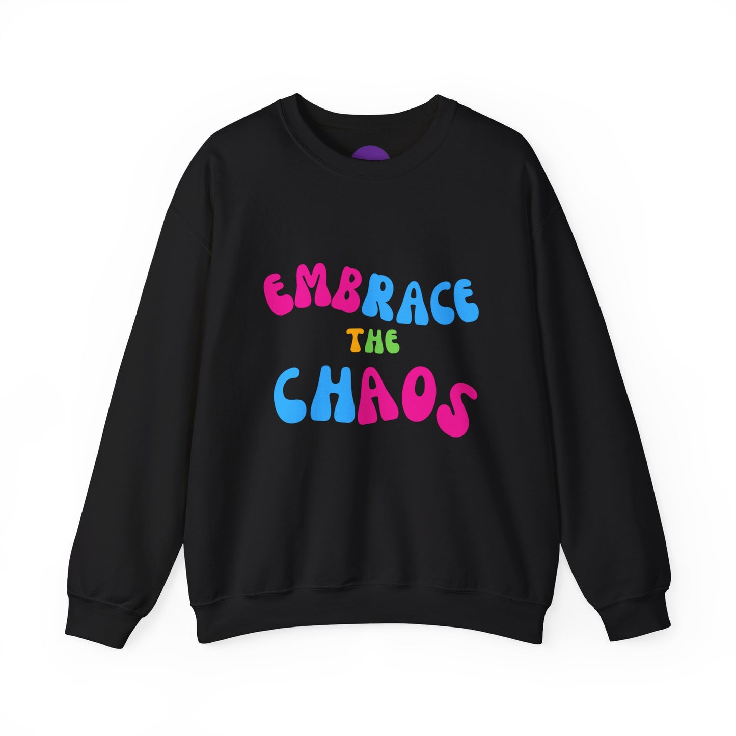 EMBRACE THE CHAOS! Unisex Heavy Blend™ Crewneck Sweatshirt