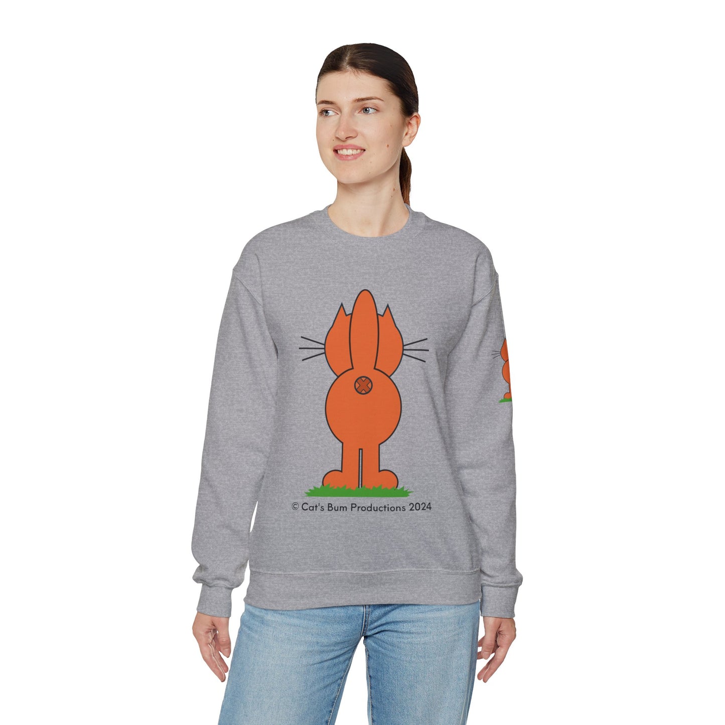 Ginger Cat's Bum: Unisex Heavy Blend™ Crewneck Sweatshirt