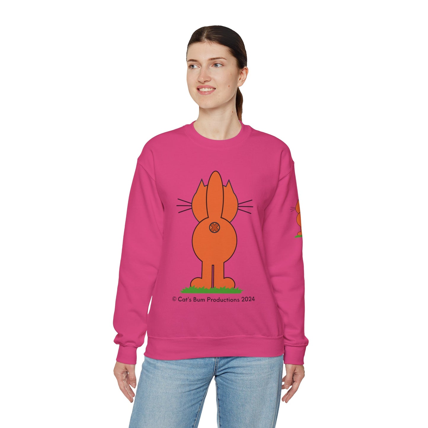 Ginger Cat's Bum: Unisex Heavy Blend™ Crewneck Sweatshirt