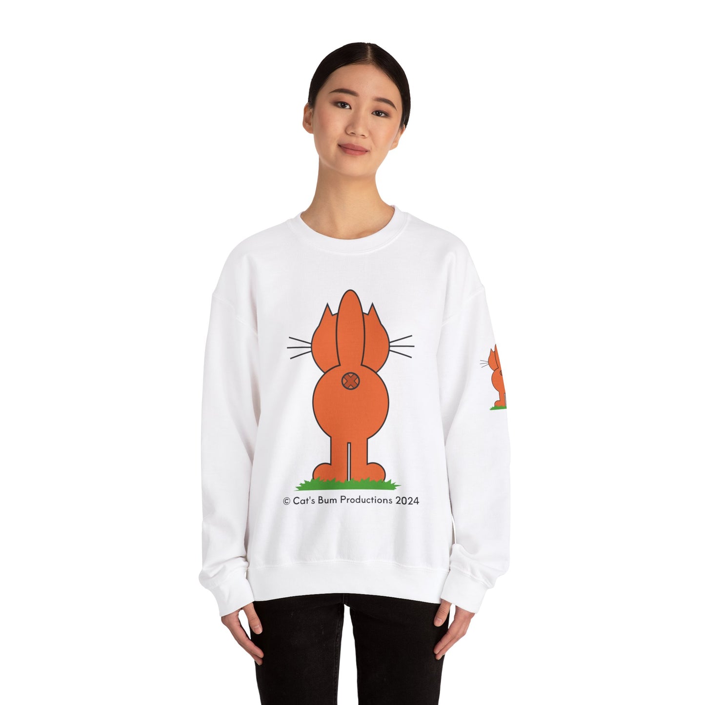 Ginger Cat's Bum: Unisex Heavy Blend™ Crewneck Sweatshirt