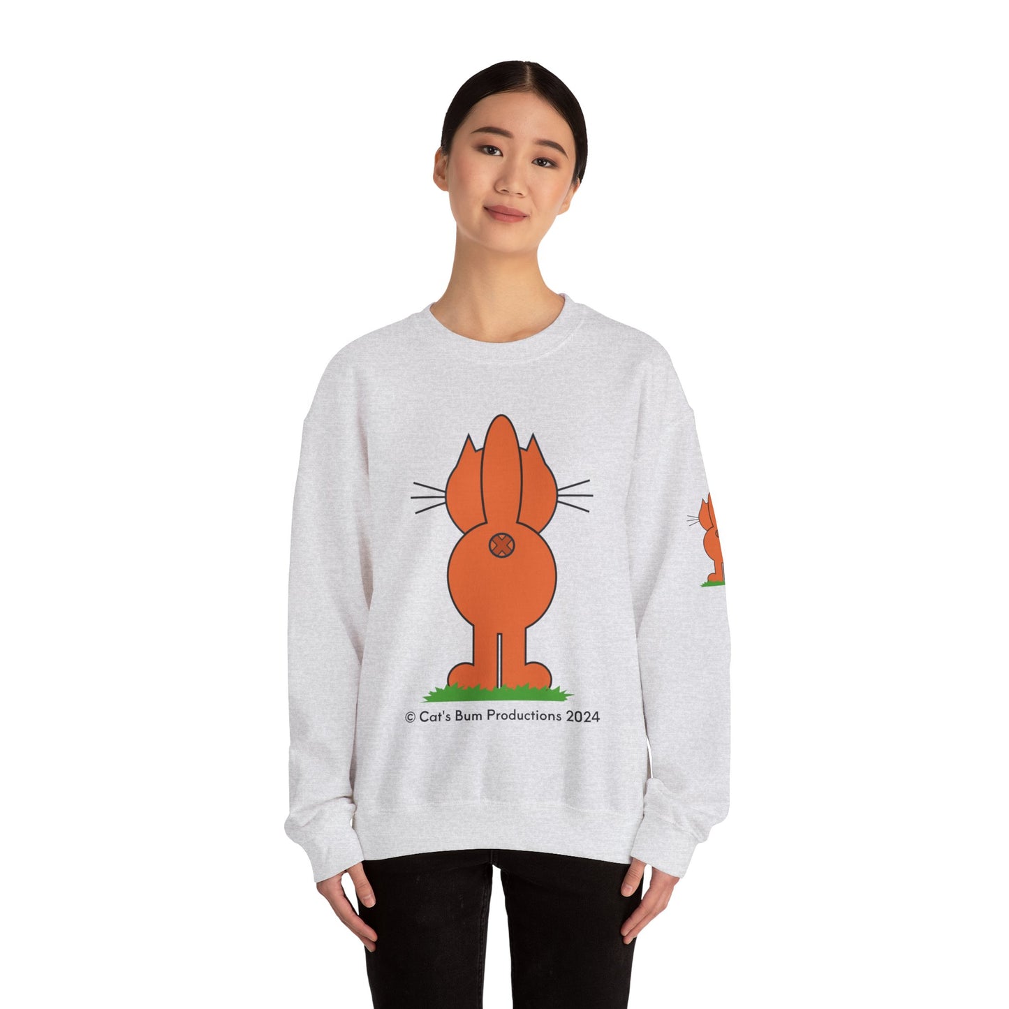 Ginger Cat's Bum: Unisex Heavy Blend™ Crewneck Sweatshirt