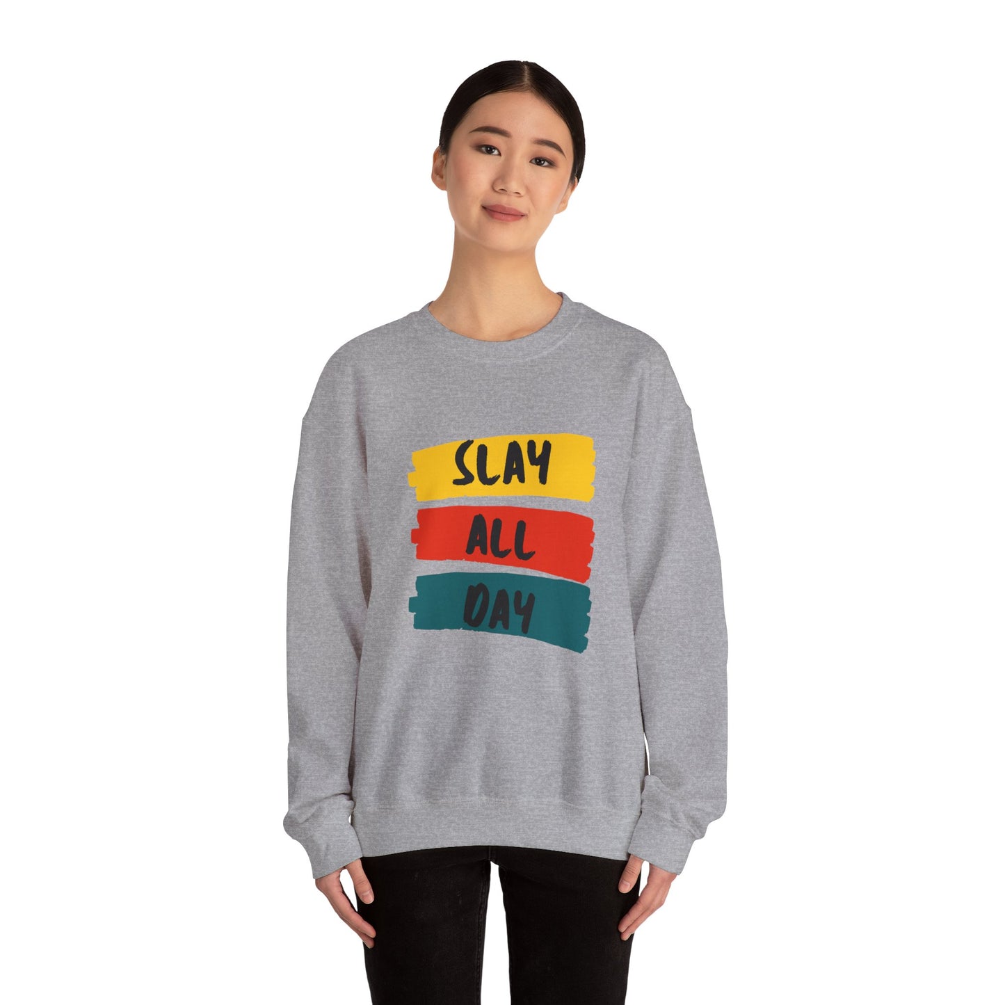 SLAY ALL DAY! Unisex Heavy Blend™ Crewneck Sweatshirt