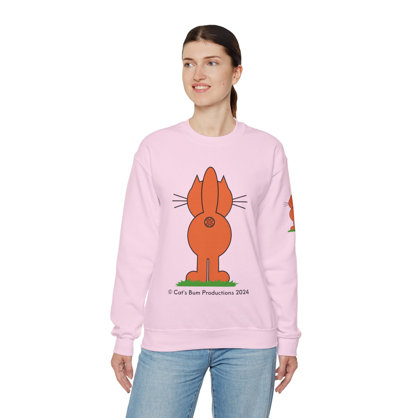 Ginger Cat's Bum: Unisex Heavy Blend™ Crewneck Sweatshirt