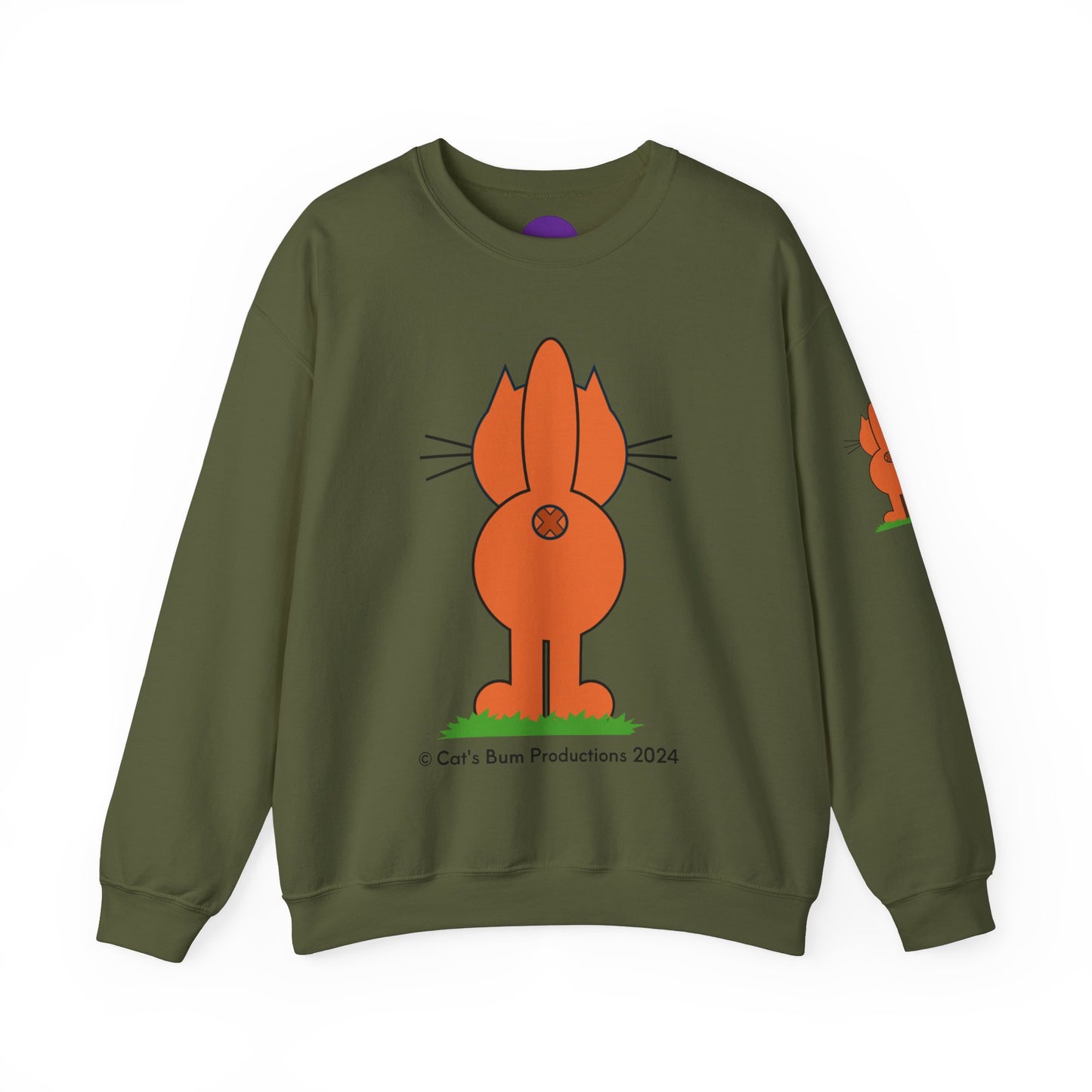 Ginger Cat's Bum: Unisex Heavy Blend™ Crewneck Sweatshirt