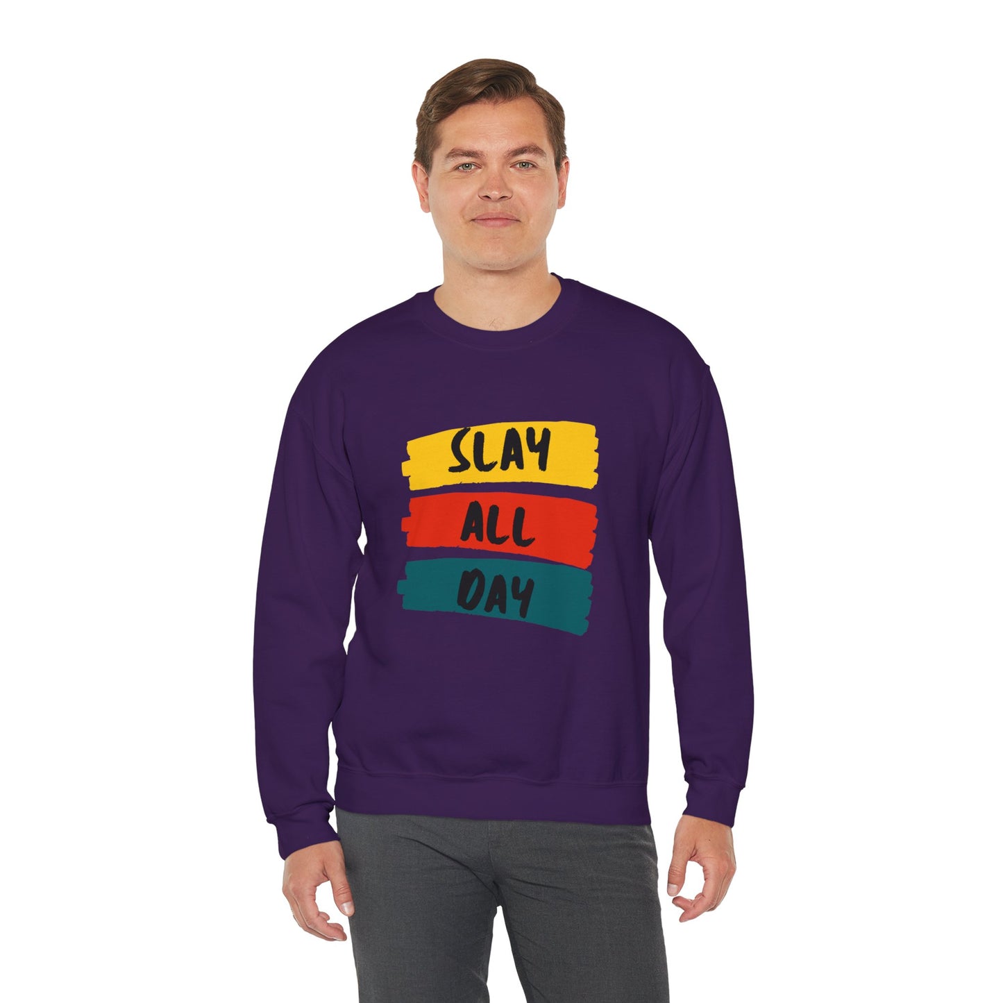 SLAY ALL DAY! Unisex Heavy Blend™ Crewneck Sweatshirt