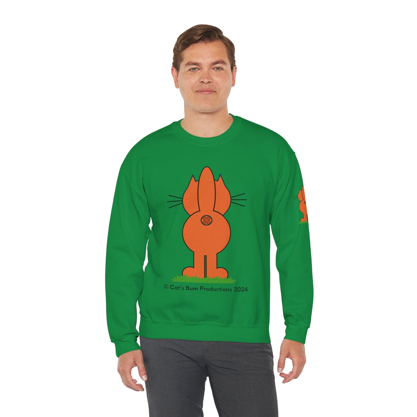Ginger Cat's Bum: Unisex Heavy Blend™ Crewneck Sweatshirt
