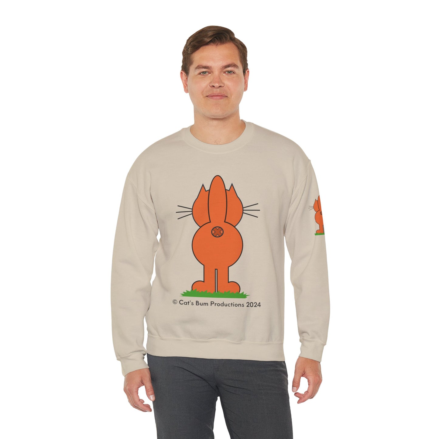 Ginger Cat's Bum: Unisex Heavy Blend™ Crewneck Sweatshirt