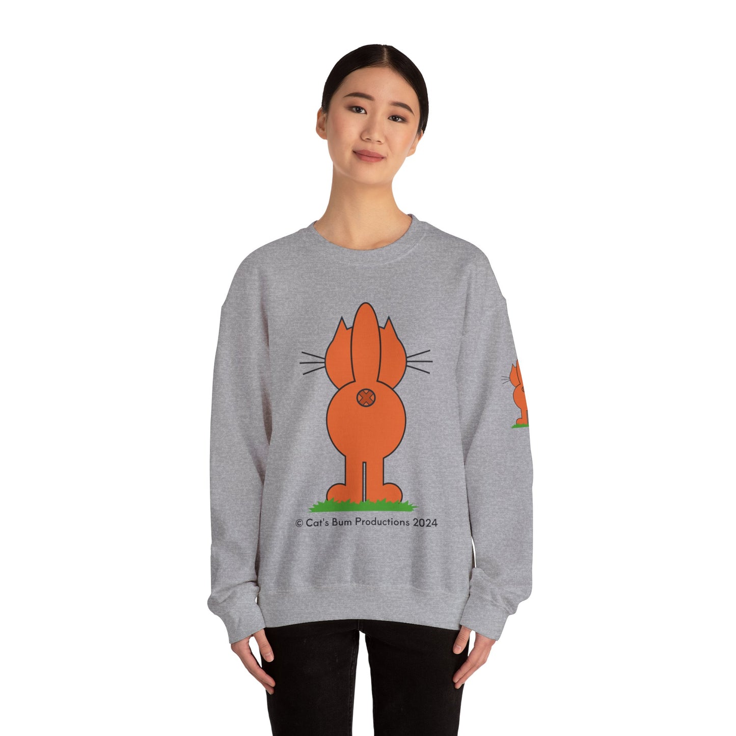 Ginger Cat's Bum: Unisex Heavy Blend™ Crewneck Sweatshirt