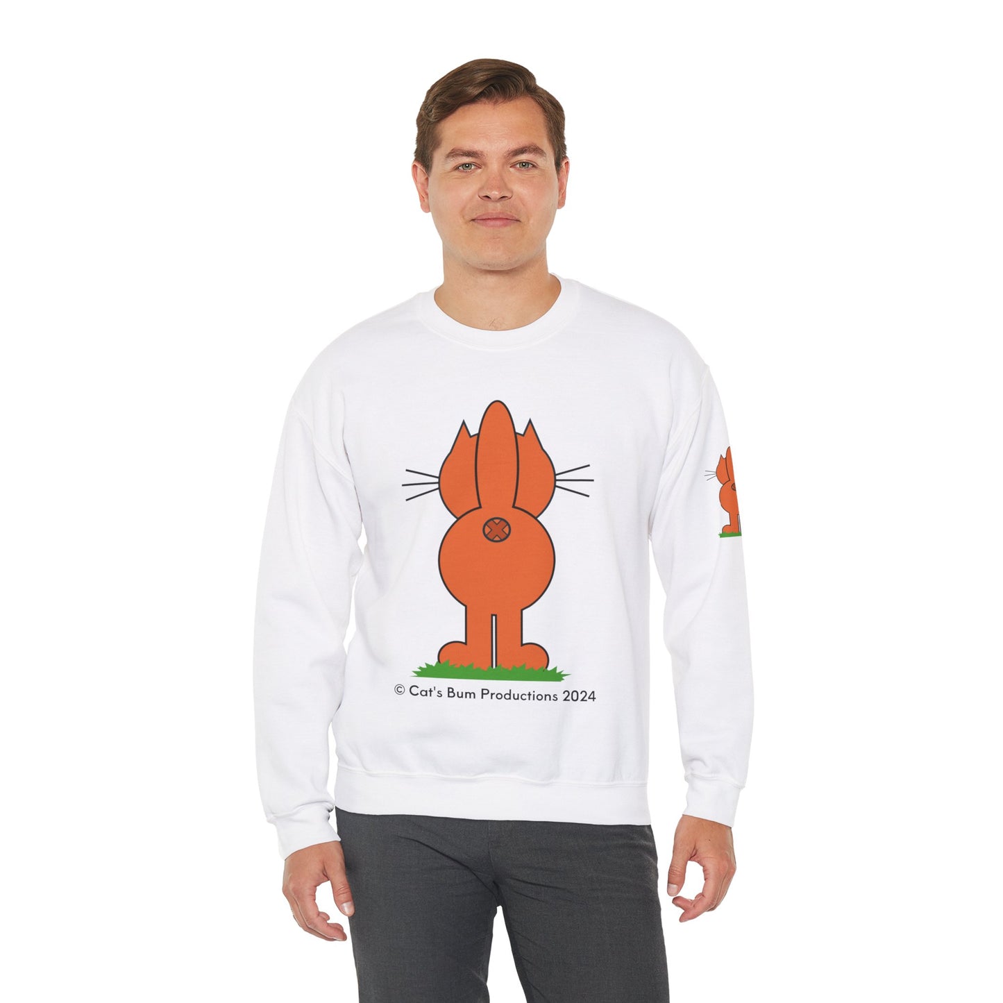 Ginger Cat's Bum: Unisex Heavy Blend™ Crewneck Sweatshirt