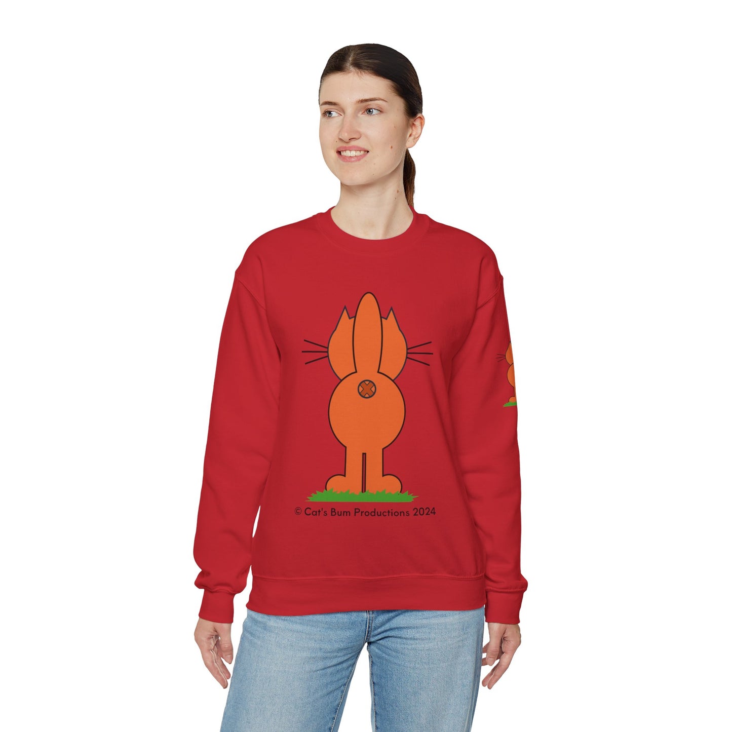 Ginger Cat's Bum: Unisex Heavy Blend™ Crewneck Sweatshirt