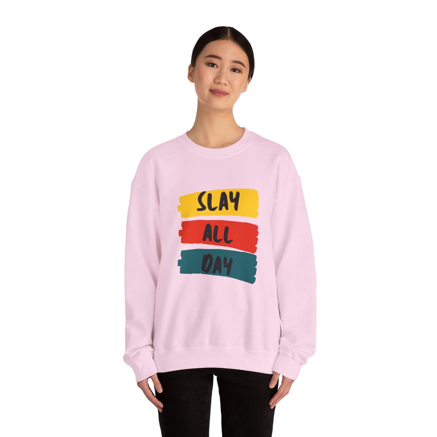 SLAY ALL DAY! Unisex Heavy Blend™ Crewneck Sweatshirt