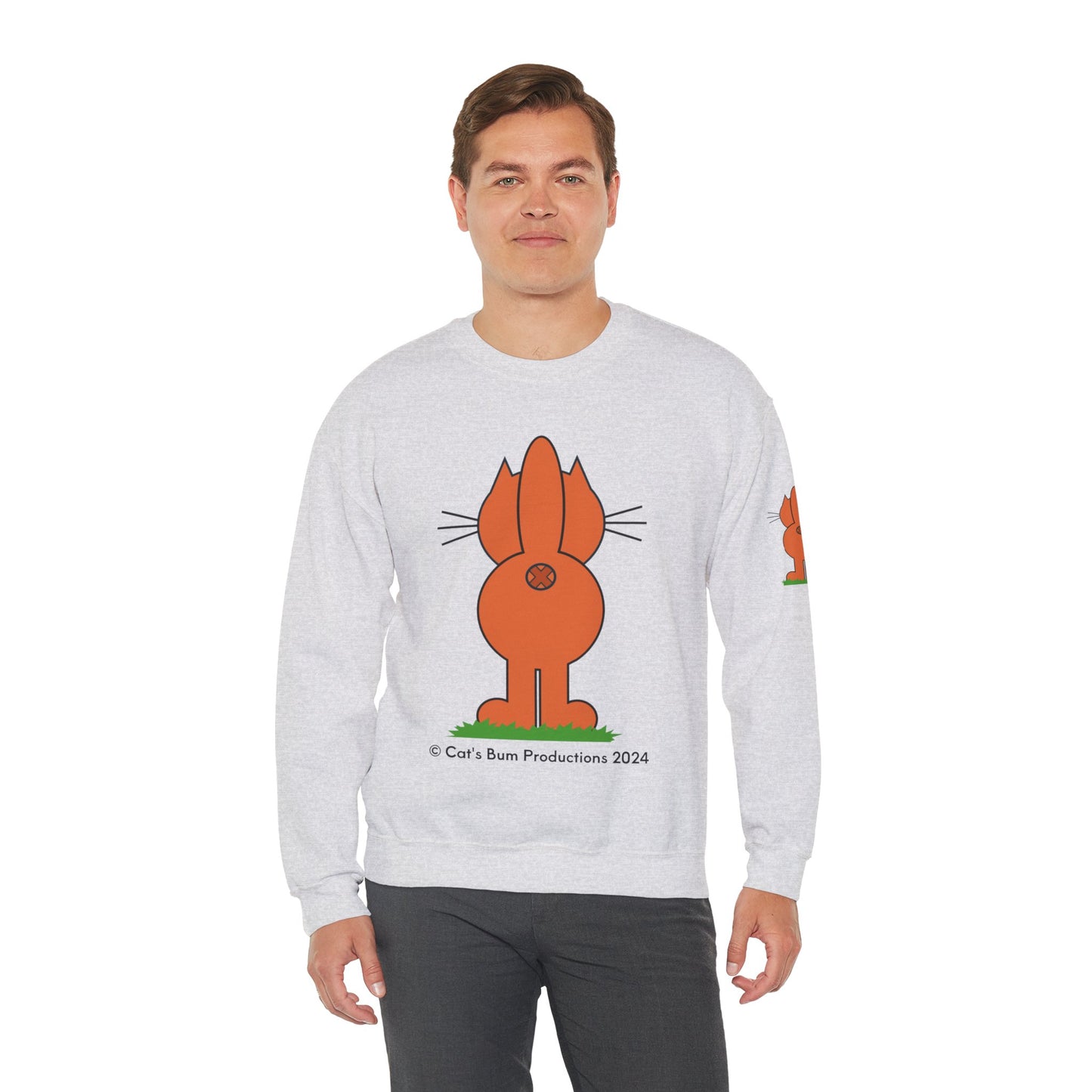 Ginger Cat's Bum: Unisex Heavy Blend™ Crewneck Sweatshirt