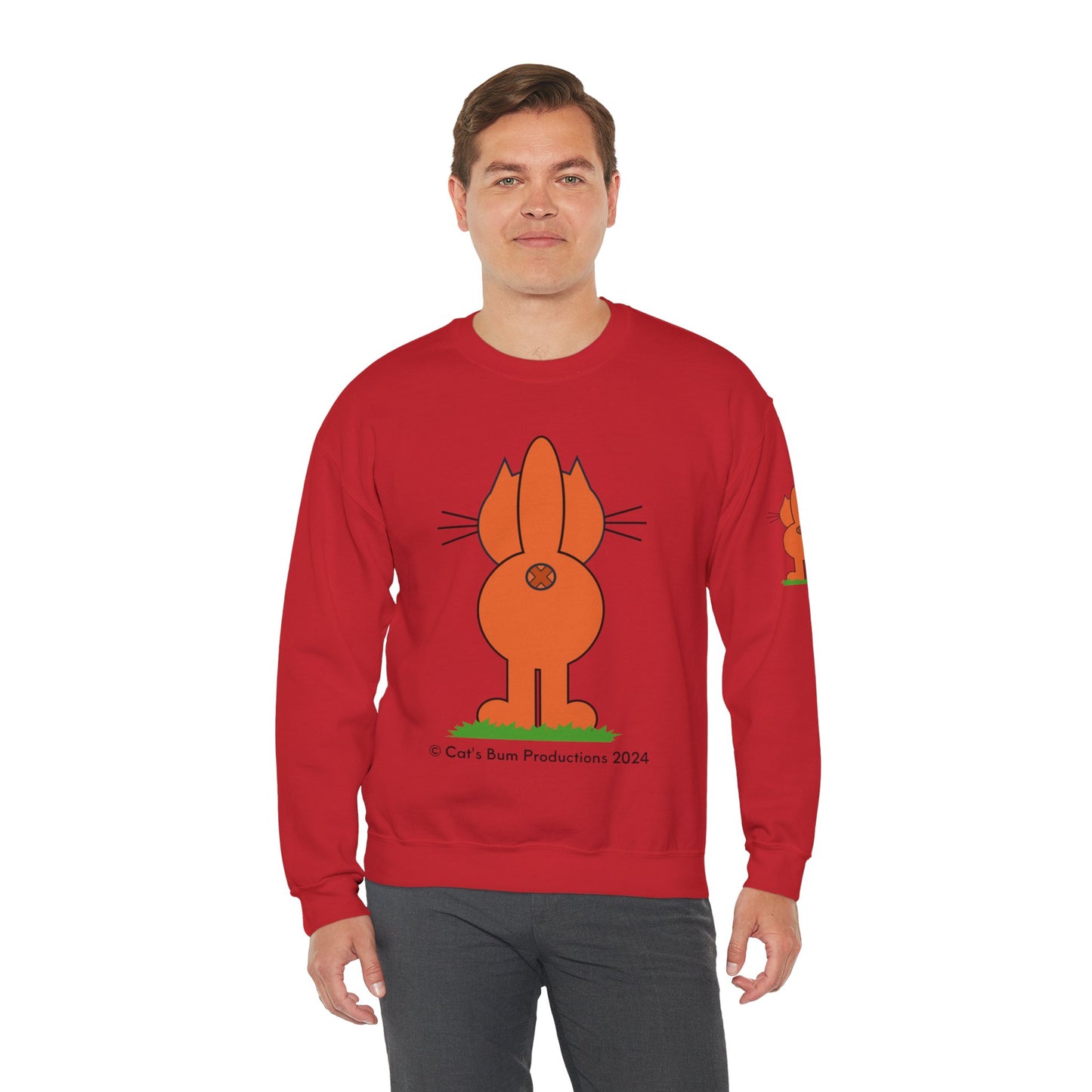 Ginger Cat's Bum: Unisex Heavy Blend™ Crewneck Sweatshirt