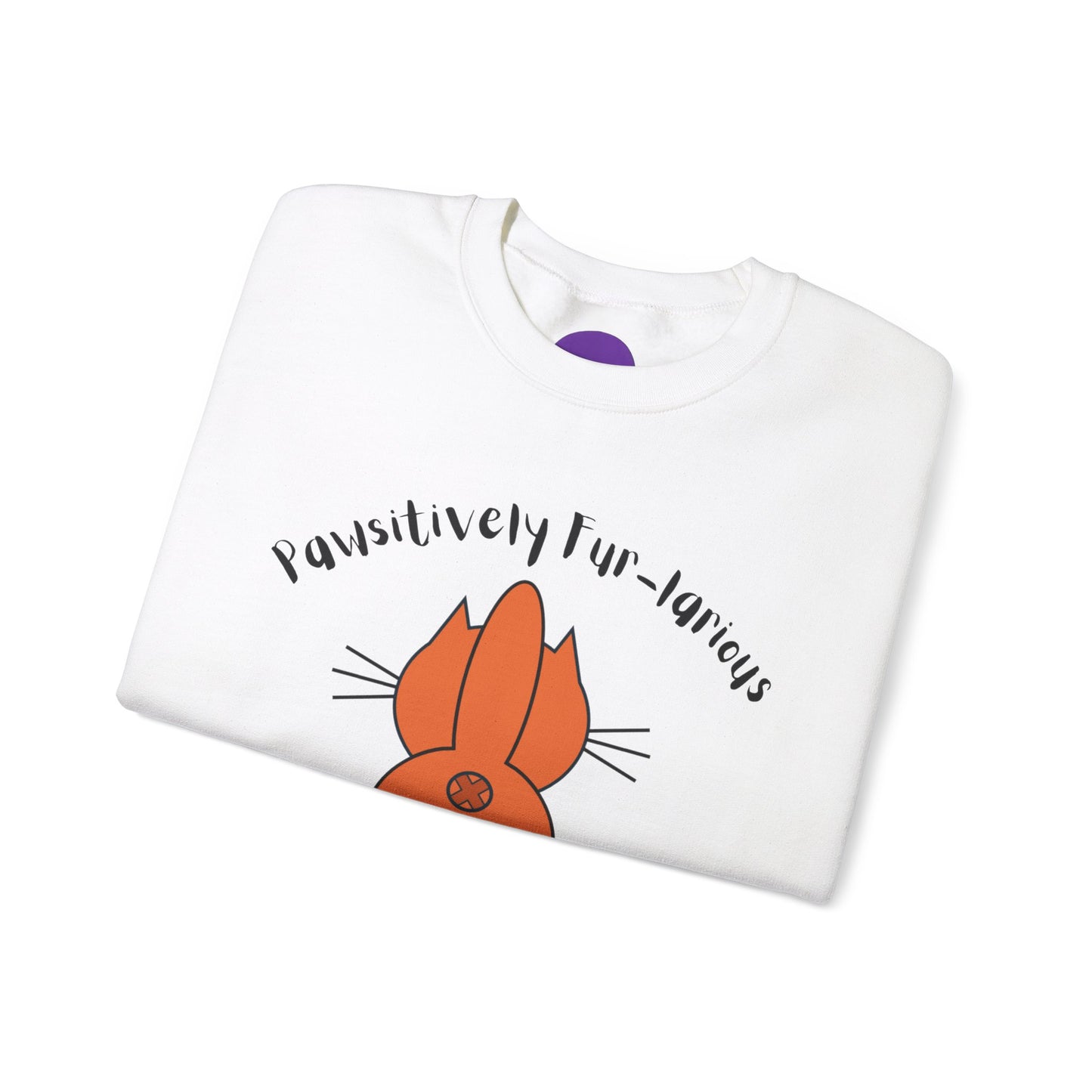 Pawsitively Fur-larious:  Unisex Heavy Blend™ Crewneck Sweatshirt