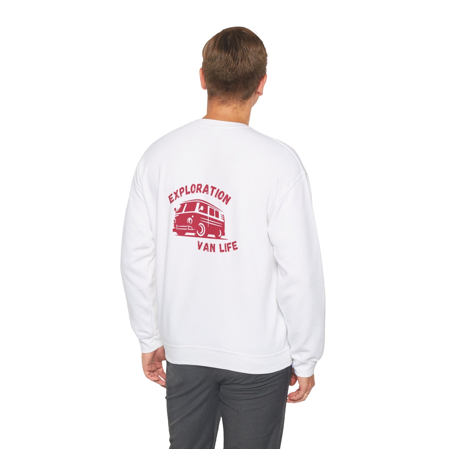 Bangin Van Life Sweatshirt for the outdoorsman.  Unisex Heavy Blend™ Crewneck Sweatshirt