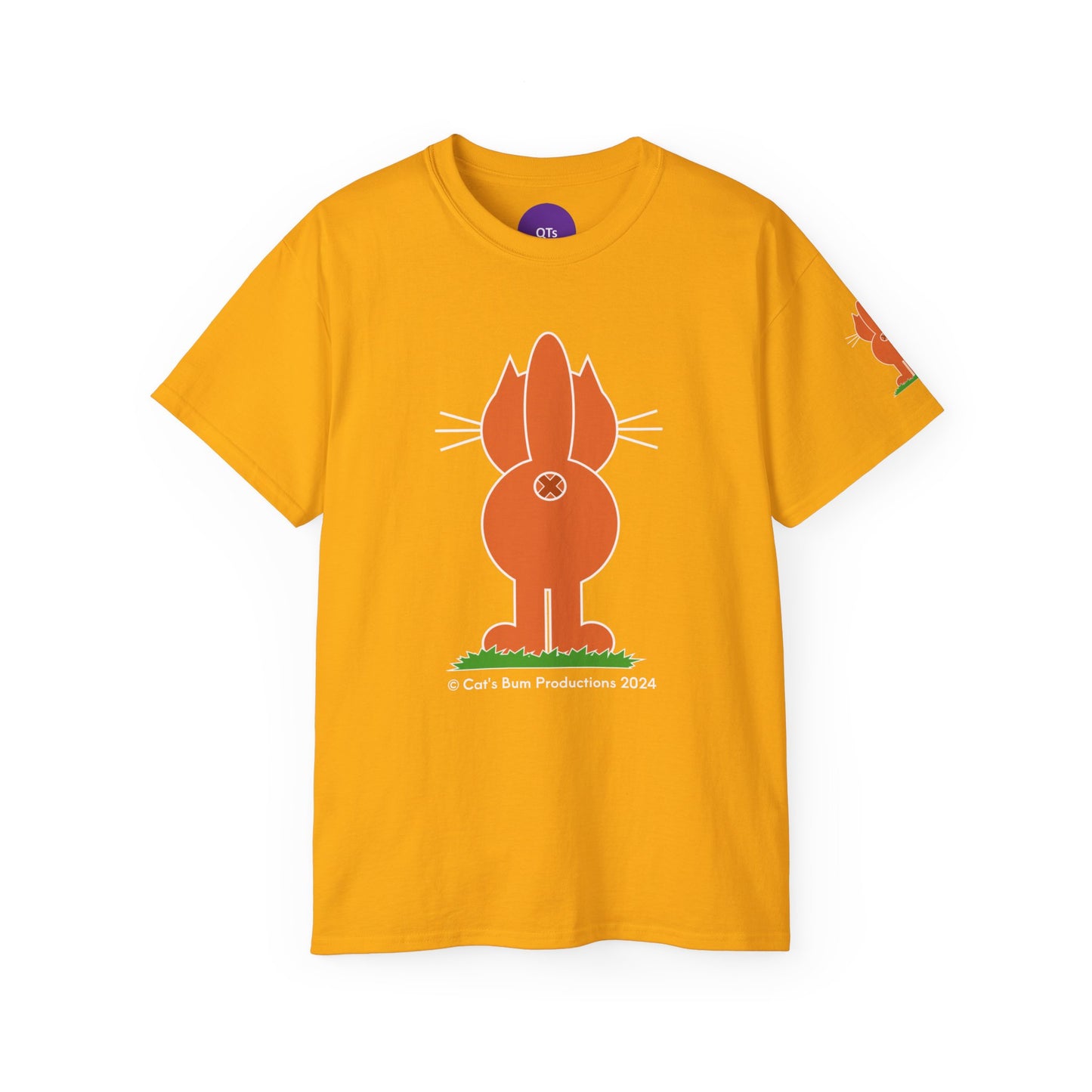 Ginger Cat's Bum in Black: Unisex Ultra Cotton Tee