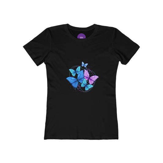 Flutterbys on The Boyfriend Tee for Women