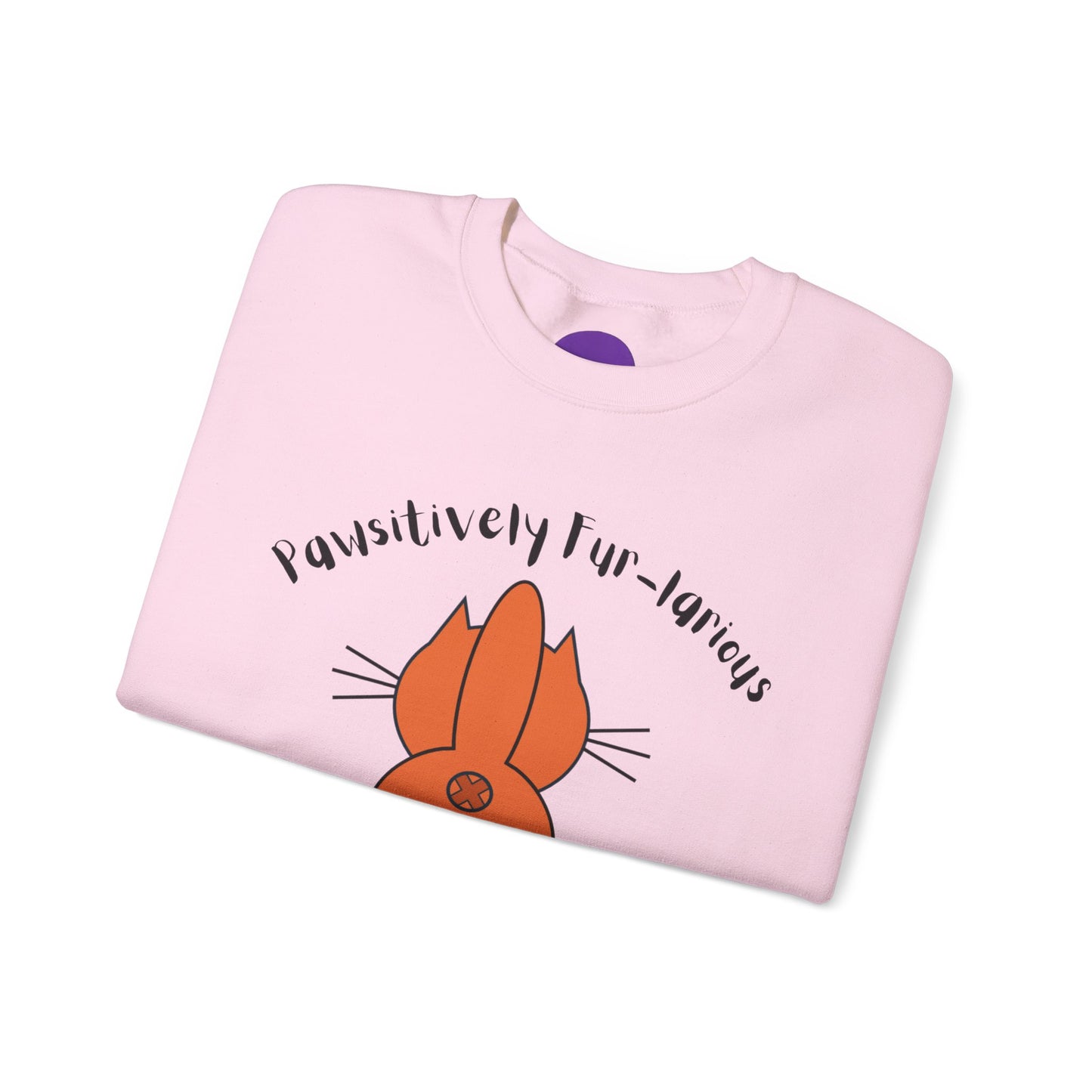 Pawsitively Fur-larious:  Unisex Heavy Blend™ Crewneck Sweatshirt