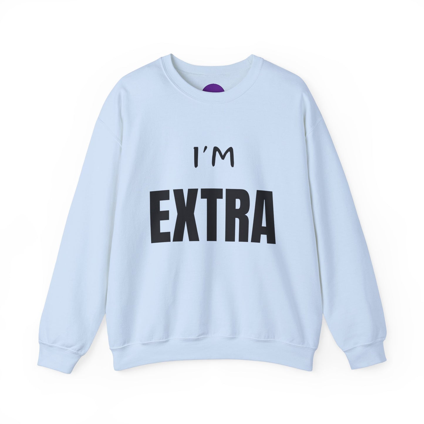 I'm Extra Black Text:  Unisex Heavy Blend™ Crewneck Sweatshirt