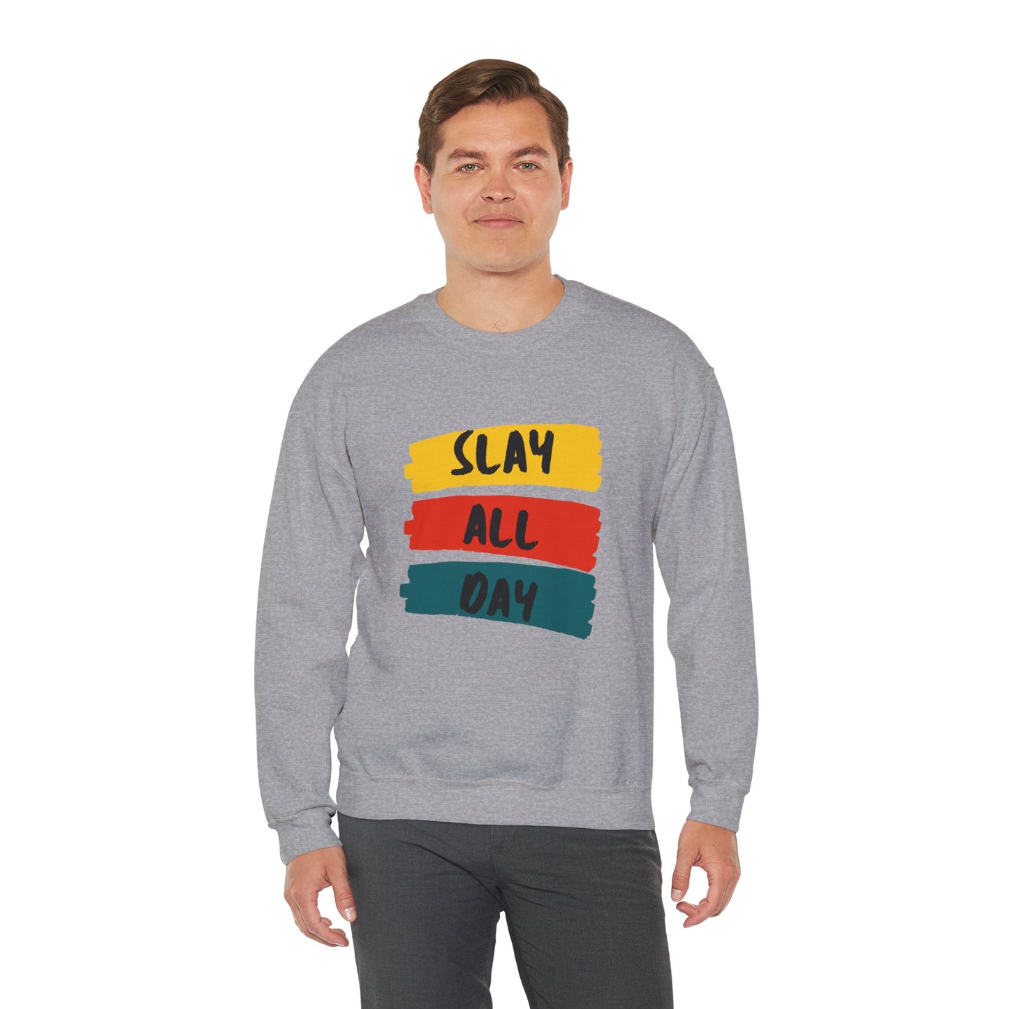 SLAY ALL DAY!  Unisex Heavy Blend™ Crewneck Sweatshirt