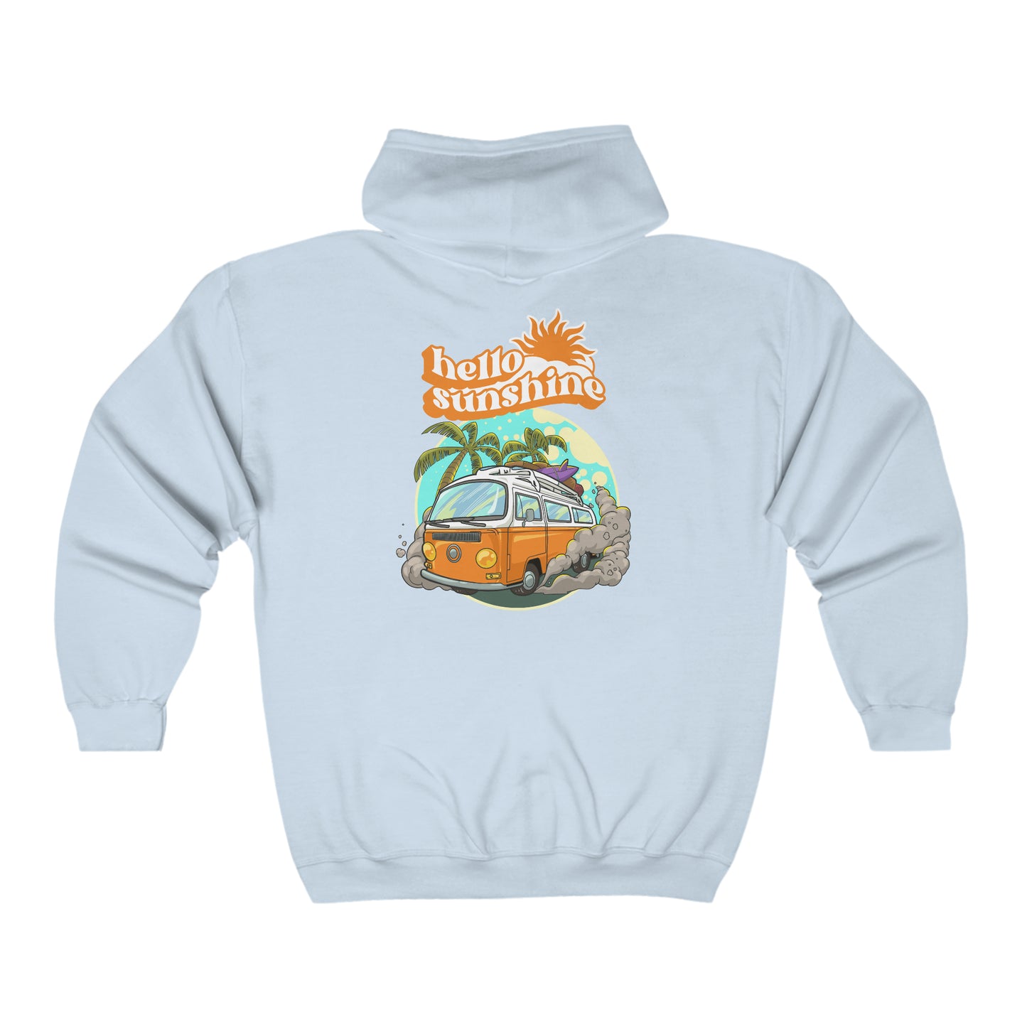 You are my Sunshine and Camper Van! Unisex Heavy Blend™ Full Zip Hooded Sweatshirt