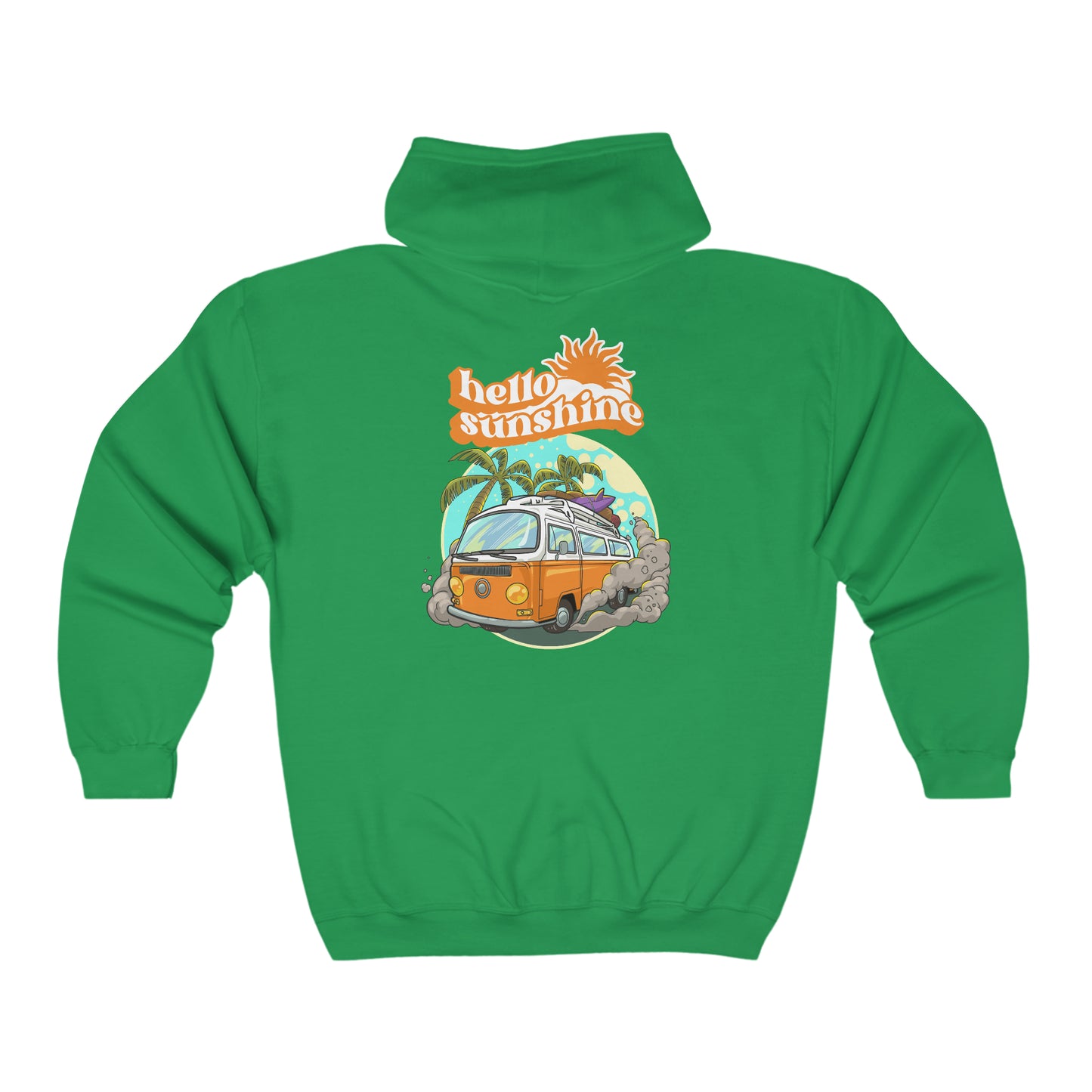 You are my Sunshine and Camper Van! Unisex Heavy Blend™ Full Zip Hooded Sweatshirt