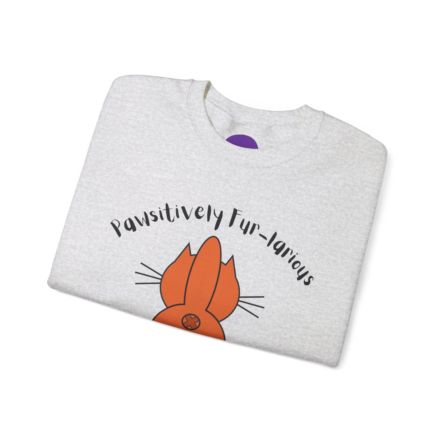 Pawsitively Fur-larious:  Unisex Heavy Blend™ Crewneck Sweatshirt