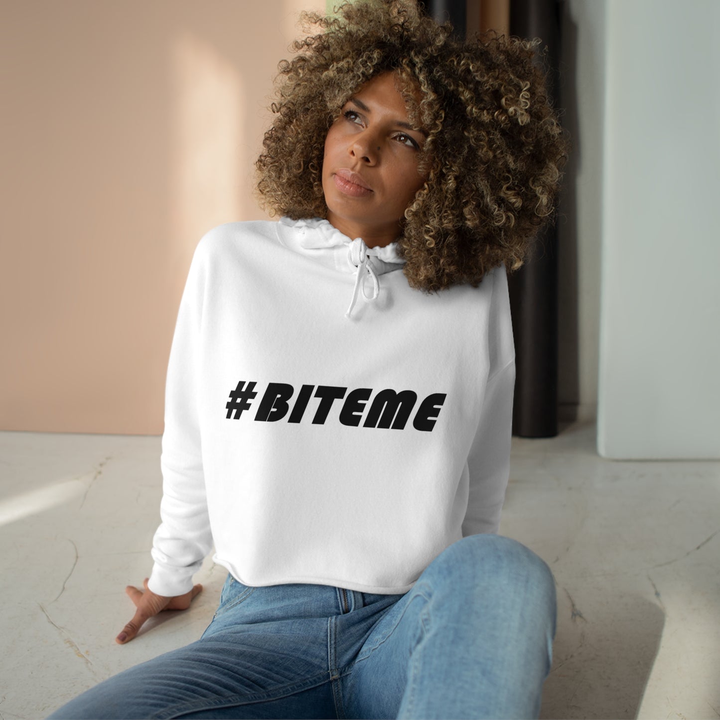 #BITEME  Crop Hoodie