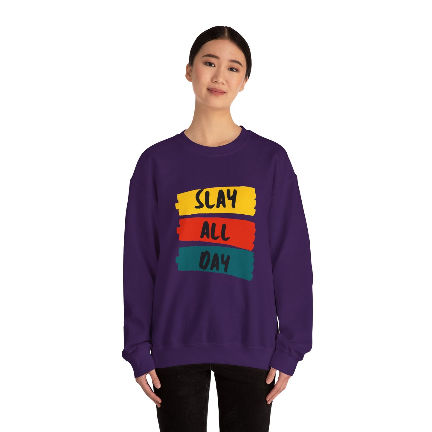 SLAY ALL DAY!  Unisex Heavy Blend™ Crewneck Sweatshirt