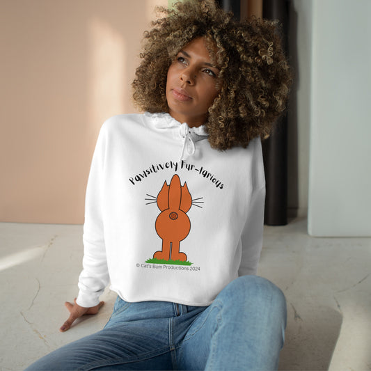 Pawsitively Fur-larious:  Crop Hoodie