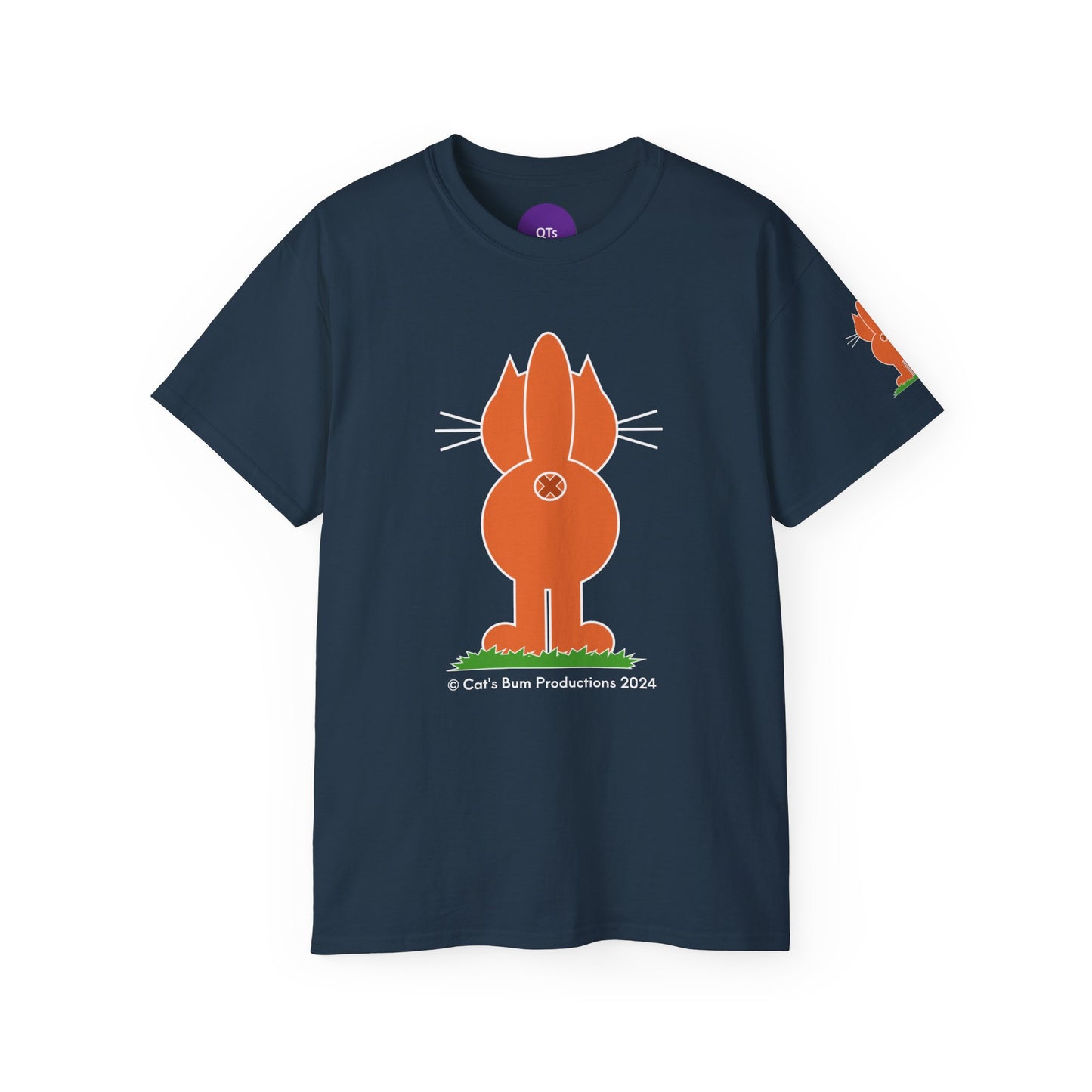 Ginger Cat's Bum in Black: Unisex Ultra Cotton Tee