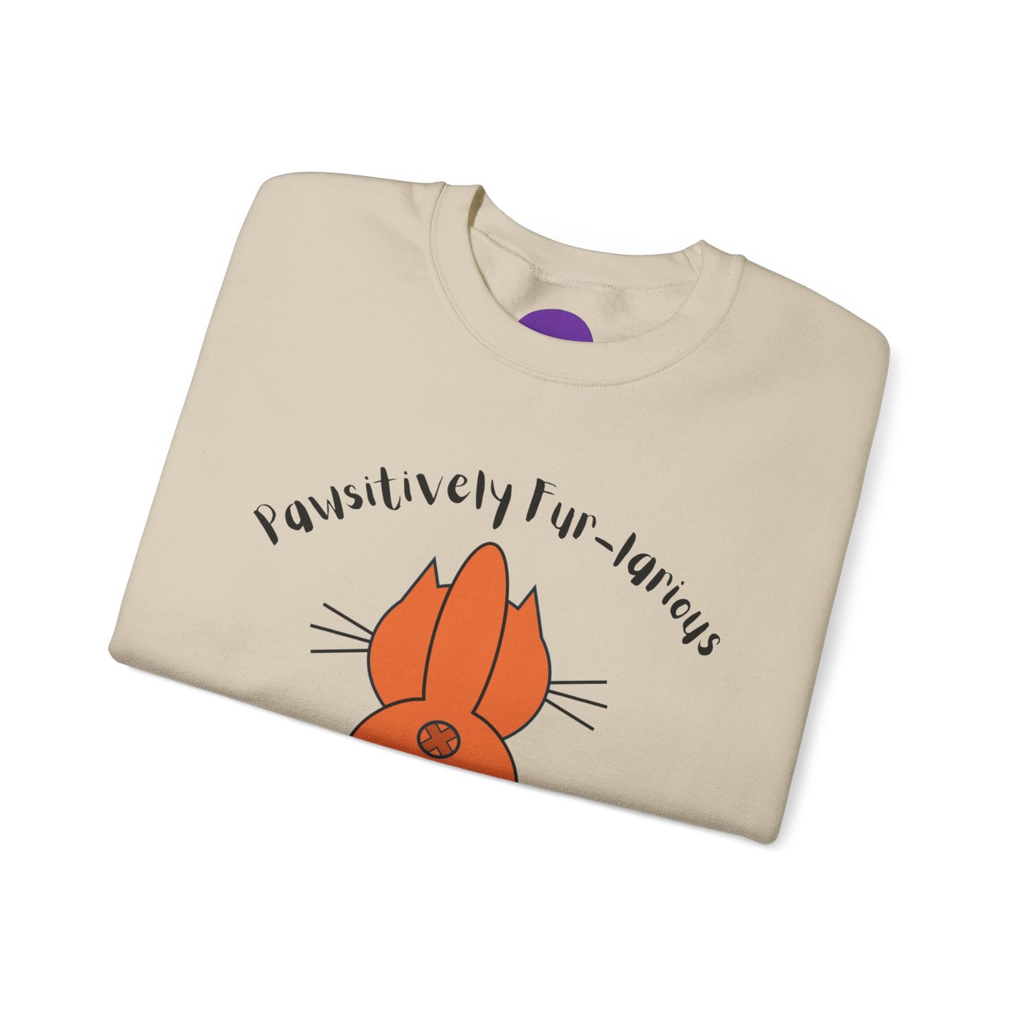 Pawsitively Fur-larious:  Unisex Heavy Blend™ Crewneck Sweatshirt