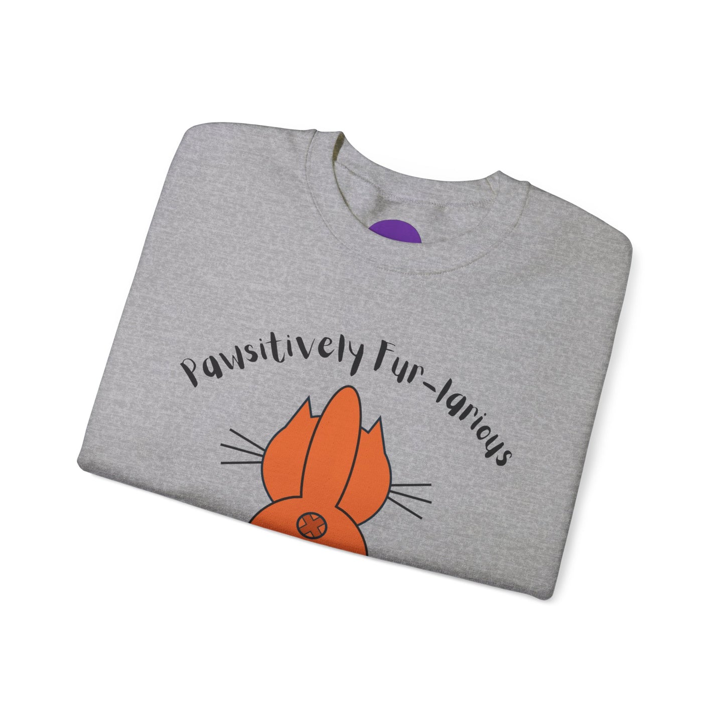 Pawsitively Fur-larious:  Unisex Heavy Blend™ Crewneck Sweatshirt